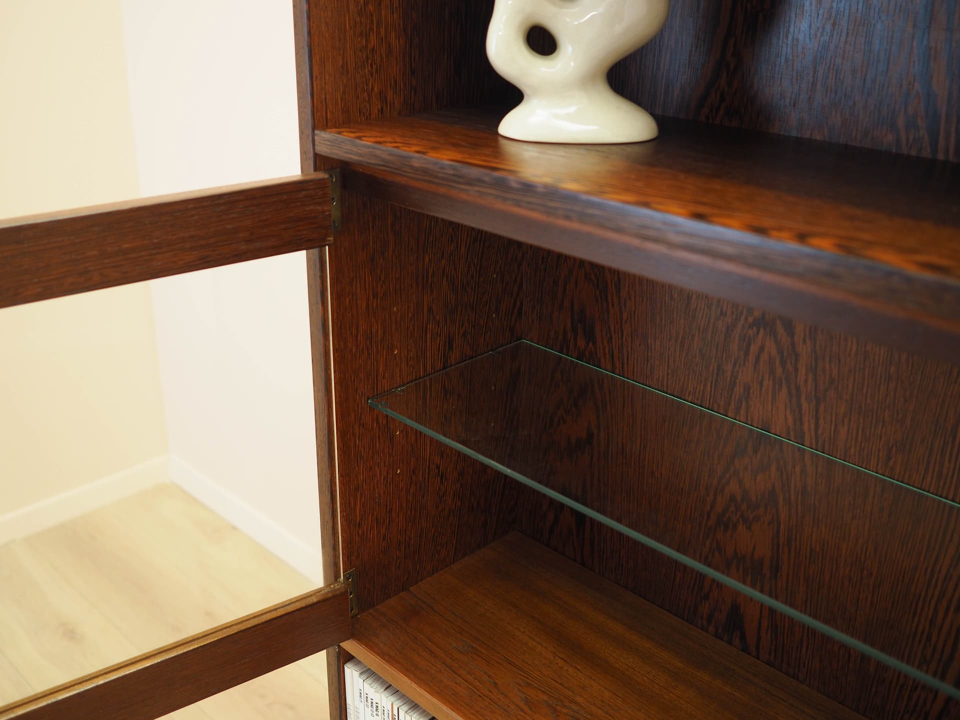 Bookcase, brown oak, Denmark, 1970s. - 343894