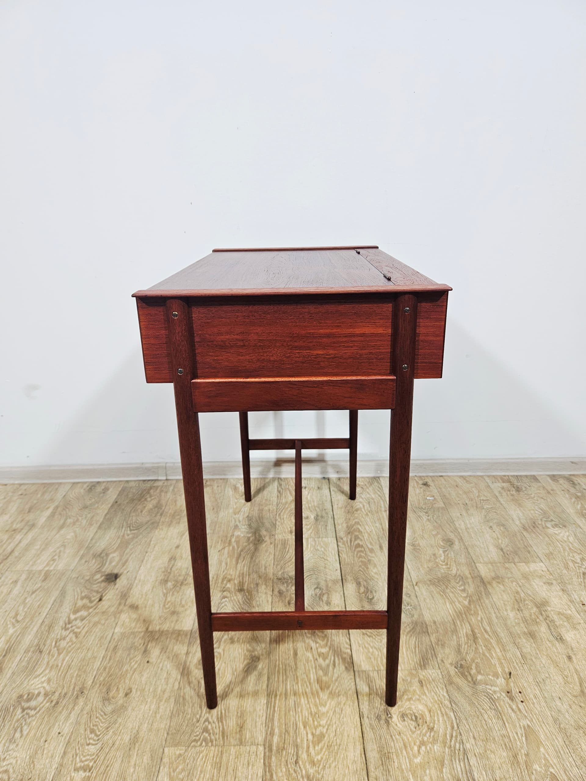Scandinavian vintage dressing table, brown teak, Denmark, 1960s - 343983
