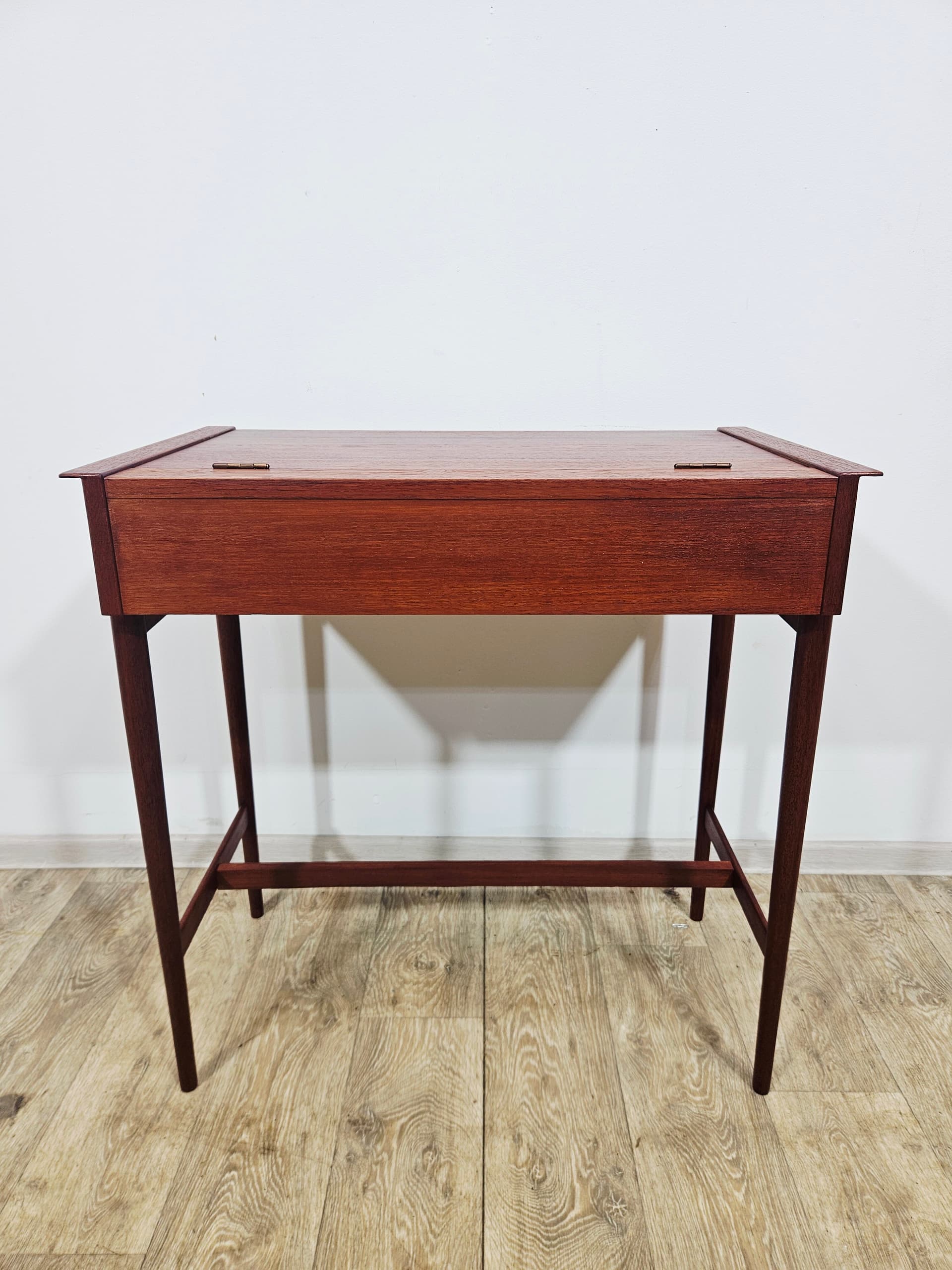 Scandinavian vintage dressing table, brown teak, Denmark, 1960s - 343987
