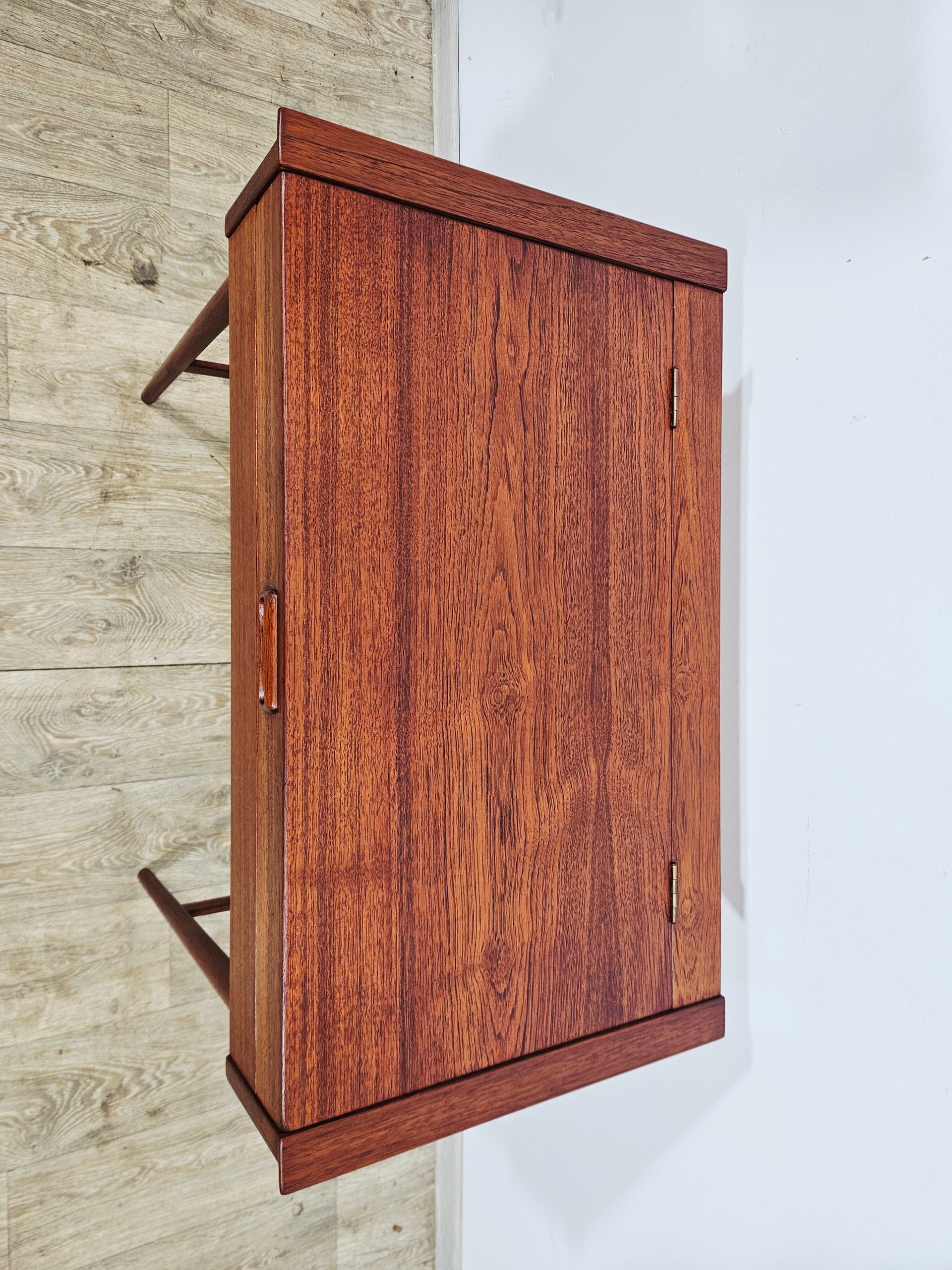 Scandinavian vintage dressing table, brown teak, Denmark, 1960s - 343989