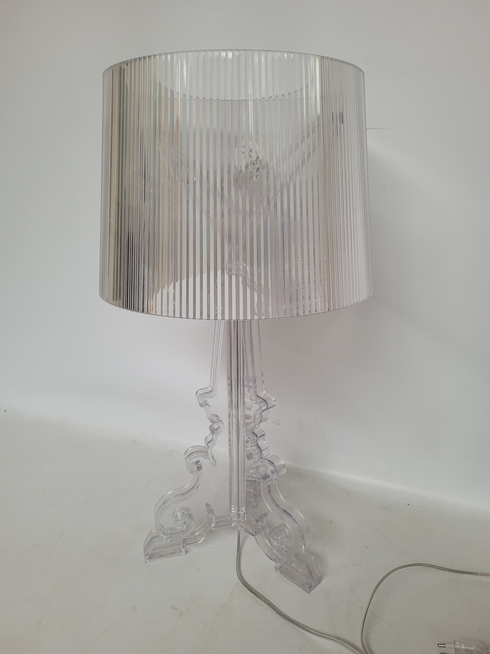Table Lamp Bourgie, transparent plexiglass, by F. Laviani, Kartell, Italy - 344005