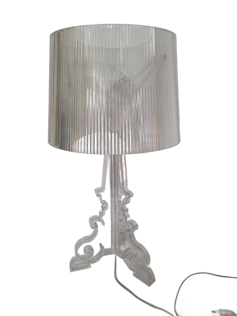 Table Lamp Bourgie, transparent plexiglass, by F. Laviani, Kartell, Italy