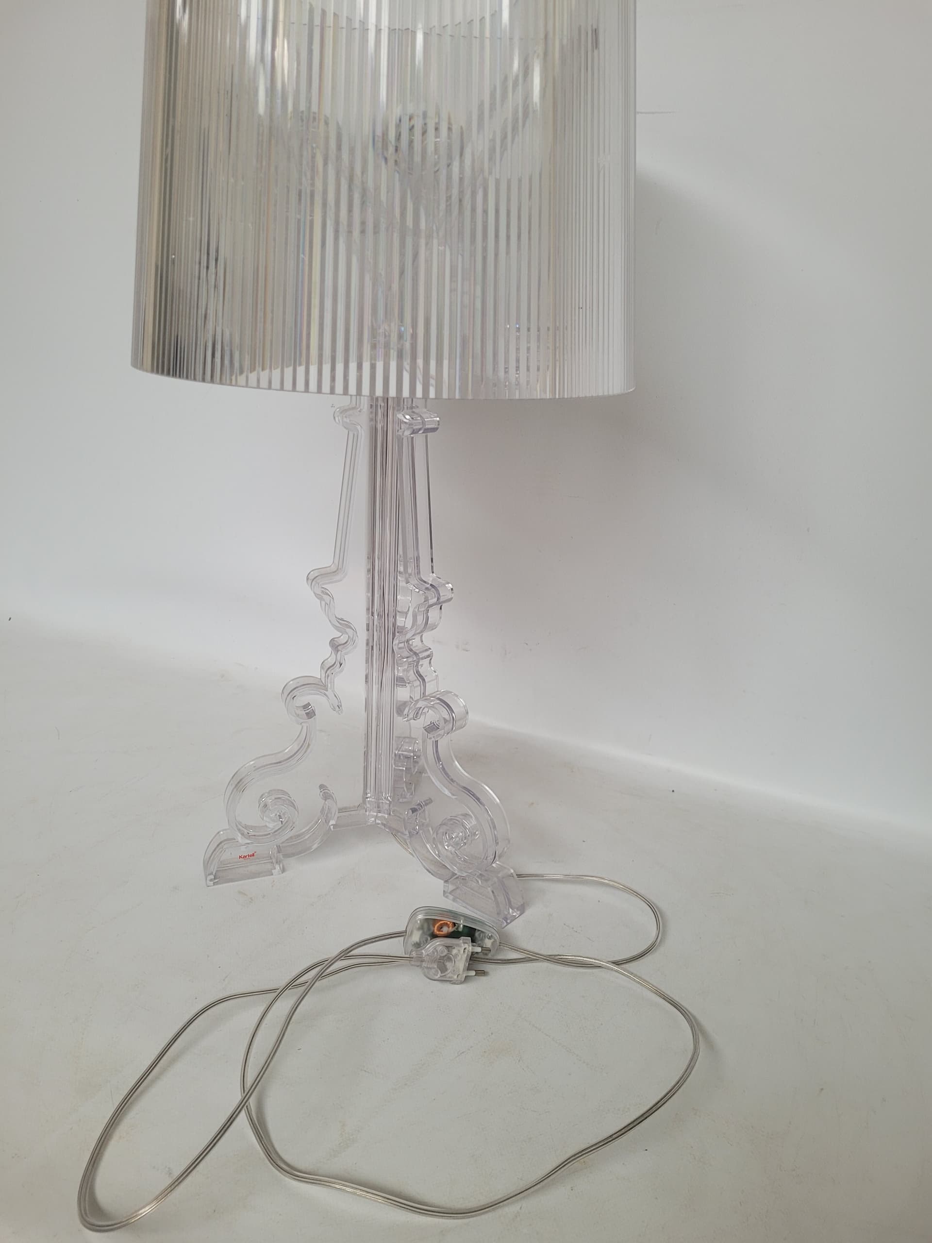 Table Lamp Bourgie, transparent plexiglass, by F. Laviani, Kartell, Italy - 344011