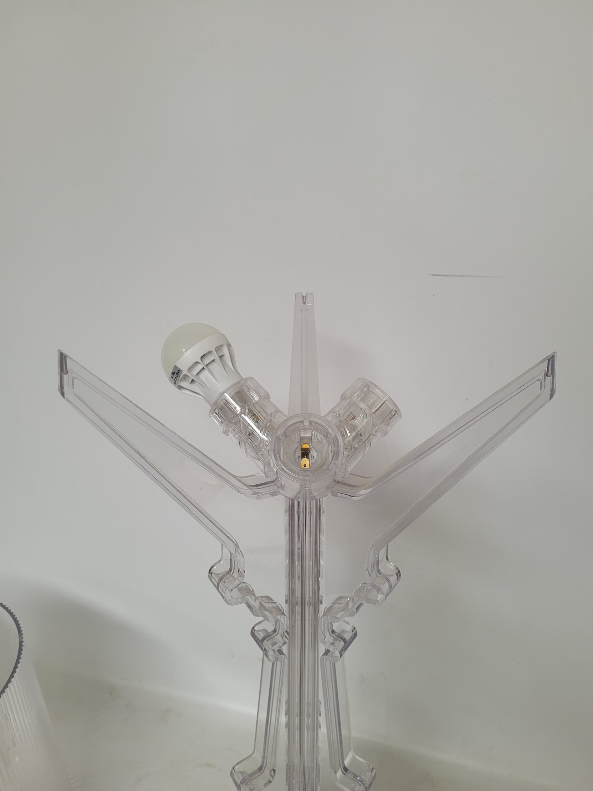 Table Lamp Bourgie, transparent plexiglass, by F. Laviani, Kartell, Italy - 344009