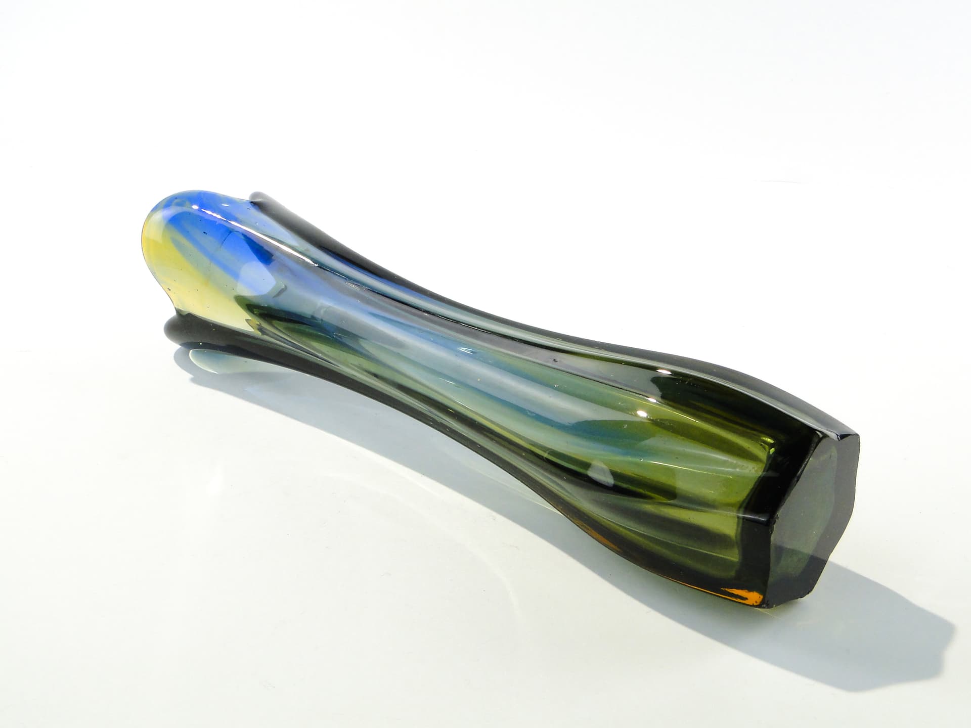 Vase Rotterdam, multicolour glass, by B. Kupczyk, Ząbkowice, Poland, 1970s - 344062