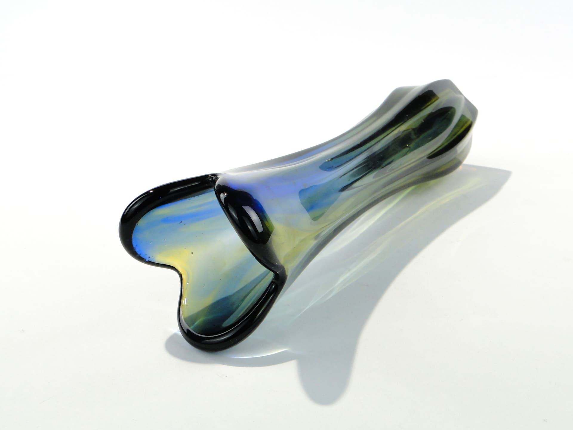 Vase Rotterdam, multicolour glass, by B. Kupczyk, Ząbkowice, Poland, 1970s - 344060