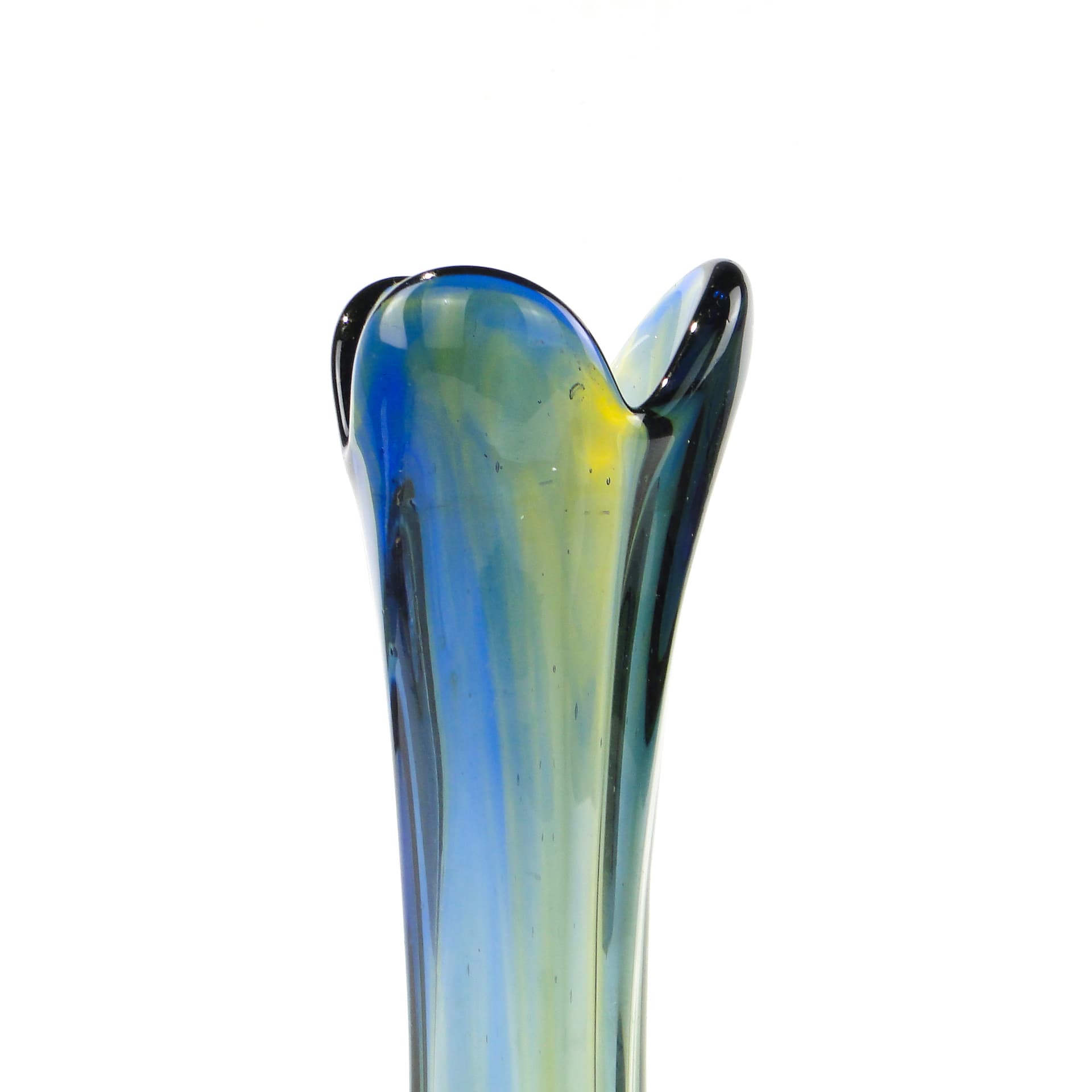 Vase Rotterdam, multicolour glass, by B. Kupczyk, Ząbkowice, Poland, 1970s - 344058