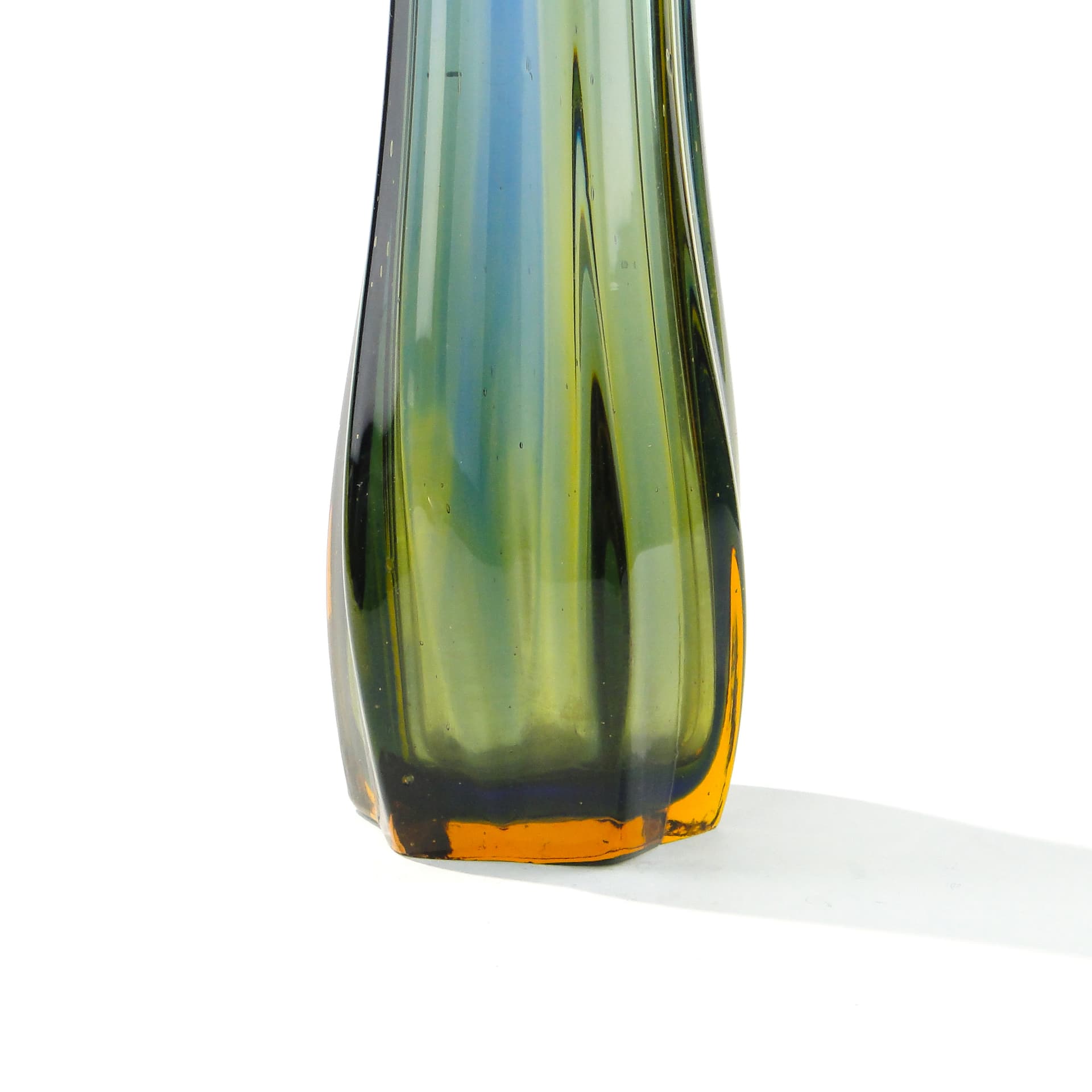 Vase Rotterdam, multicolour glass, by B. Kupczyk, Ząbkowice, Poland, 1970s - 344057