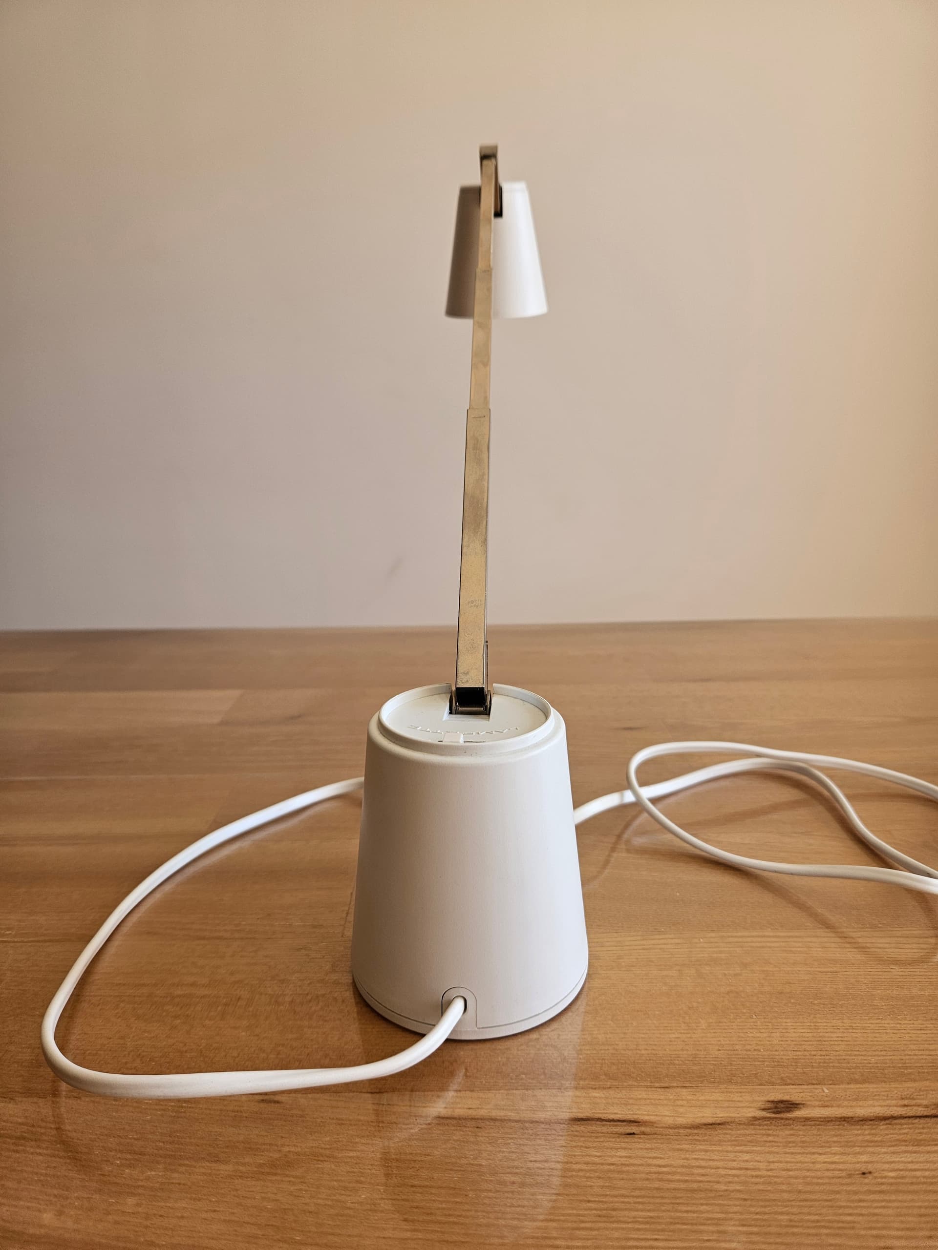 Desk lamp Lampette E3350H, beige, chrome metal, Eichhoff - 344159