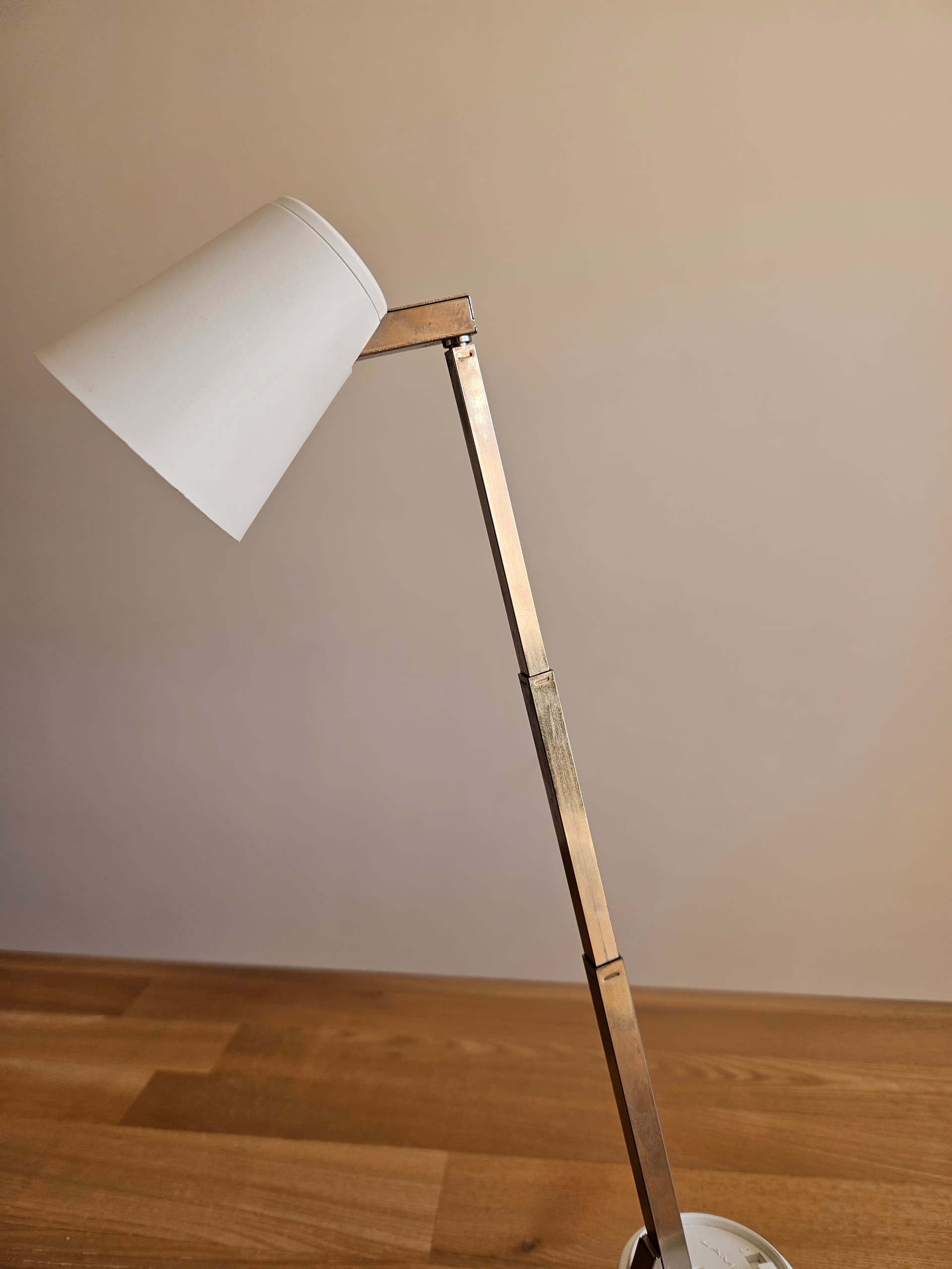 Desk lamp Lampette E3350H, beige, chrome metal, Eichhoff - 344162
