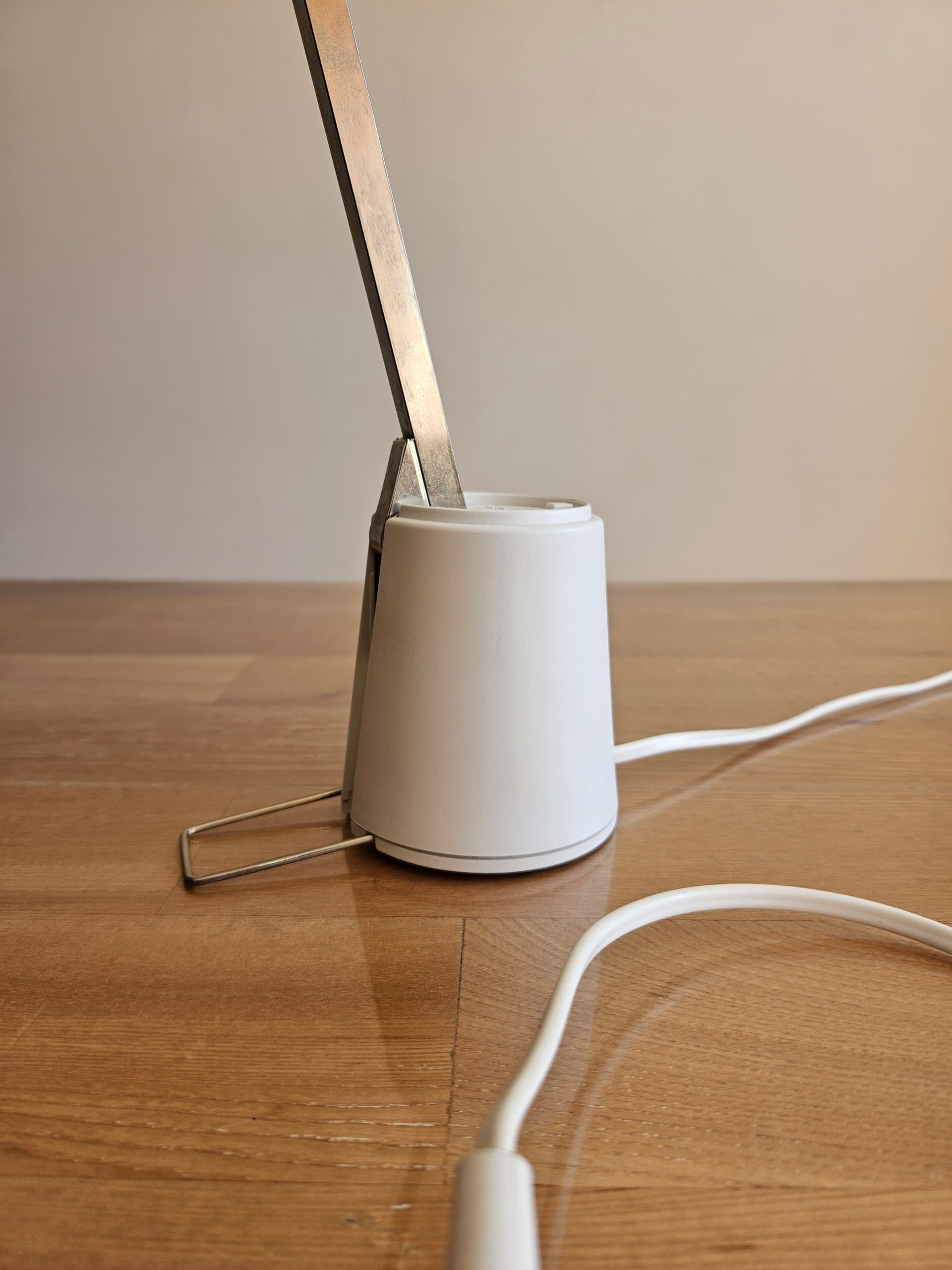 Desk lamp Lampette E3350H, beige, chrome metal, Eichhoff - 344152