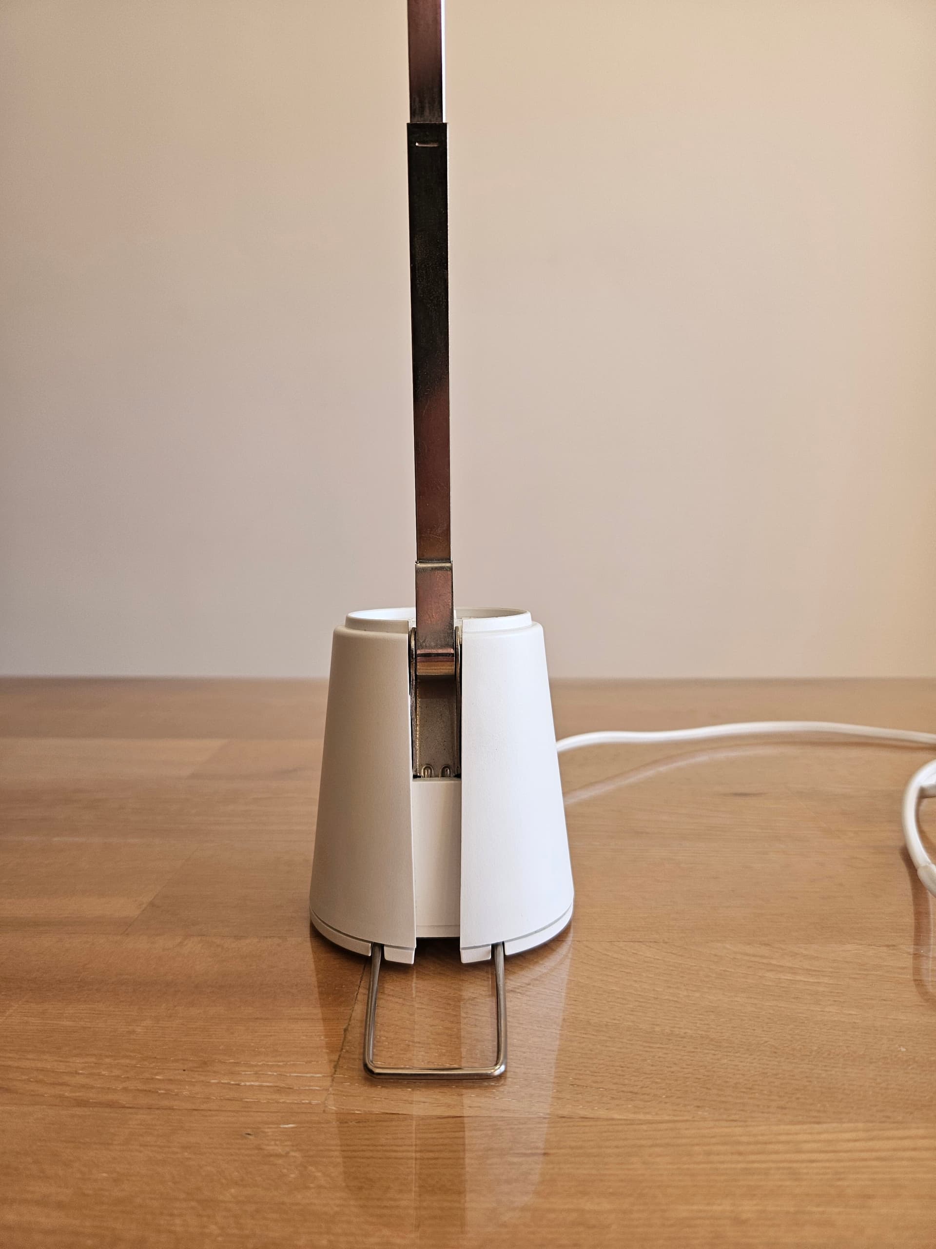 Desk lamp Lampette E3350H, beige, chrome metal, Eichhoff - 344161