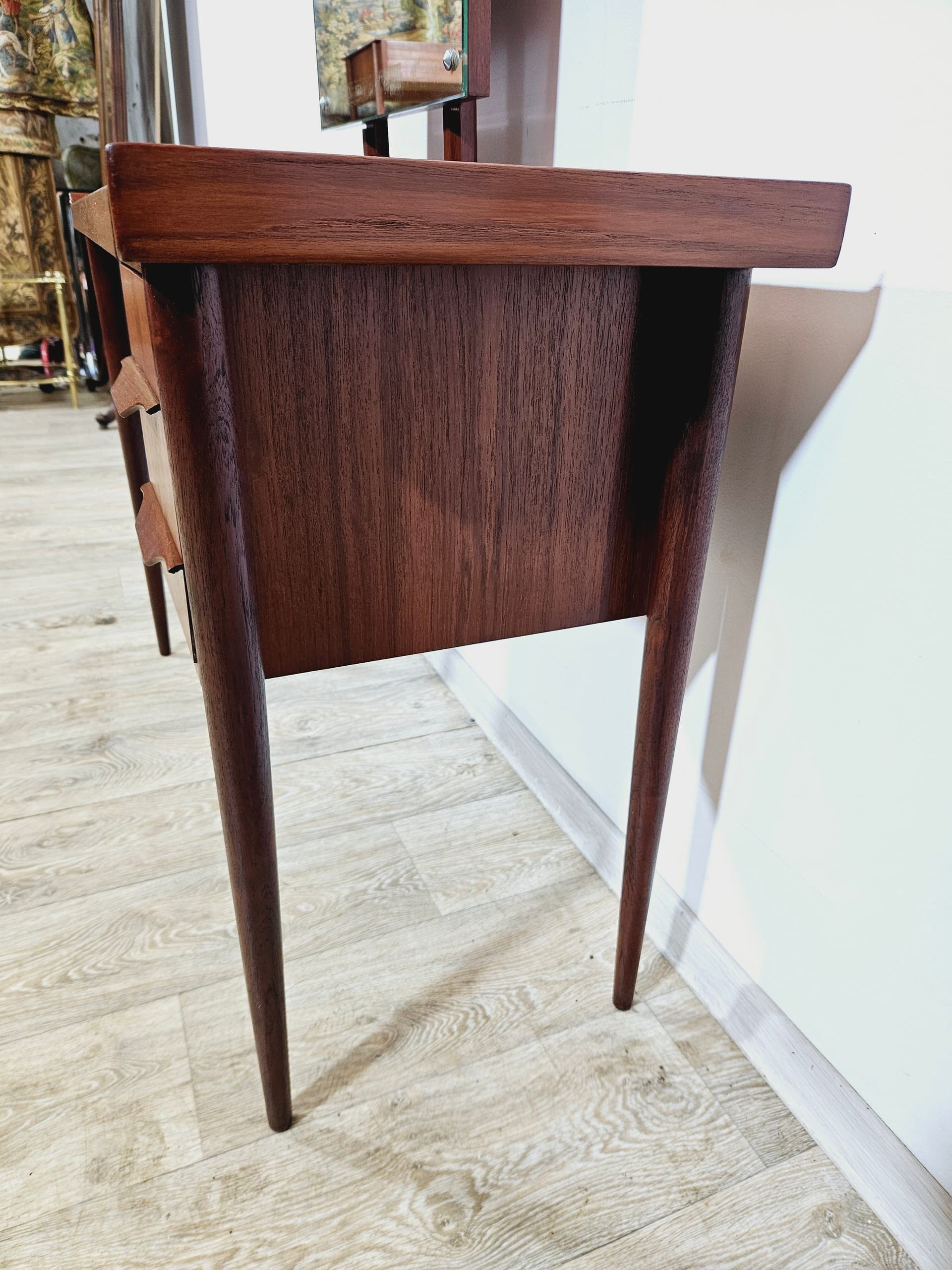 Dressing table, Gunnar Nielsen Tibergaard, teak brown, Denmark, 1960s - 344240