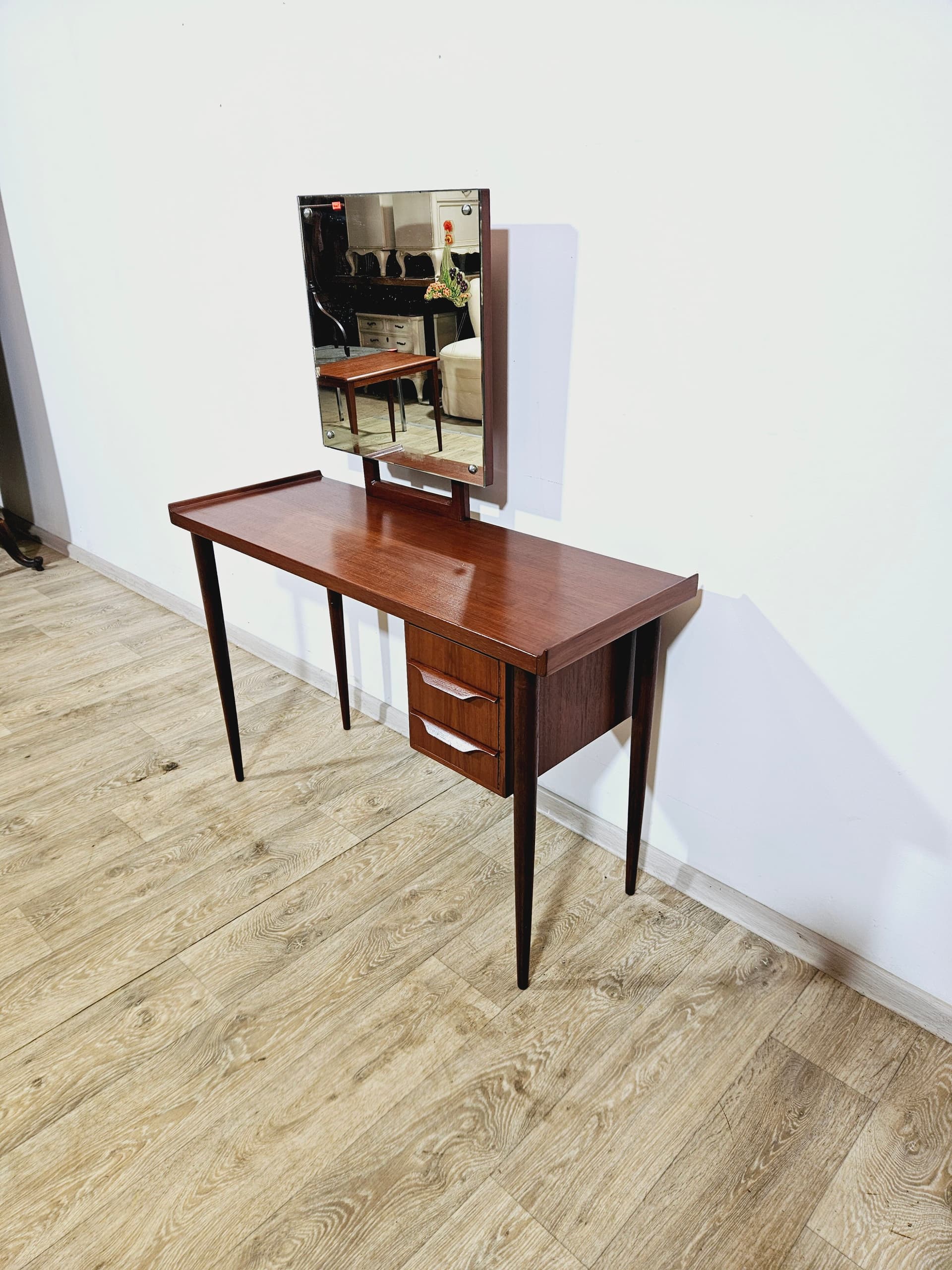 Dressing table, Gunnar Nielsen Tibergaard, teak brown, Denmark, 1960s - 344242