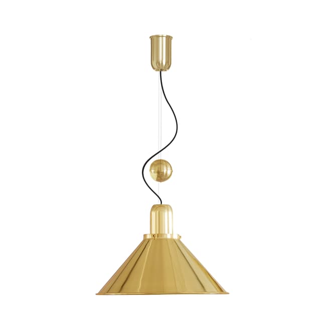 Lampa wisząca Reflex Stożek z regulacją wysokości mosiądz, TAR - WYMIARY