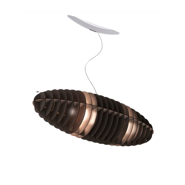 Lampa wisząca Zeppelin Round 90 cm czarna, sklejka brzozowa, TAR - WYMIARY