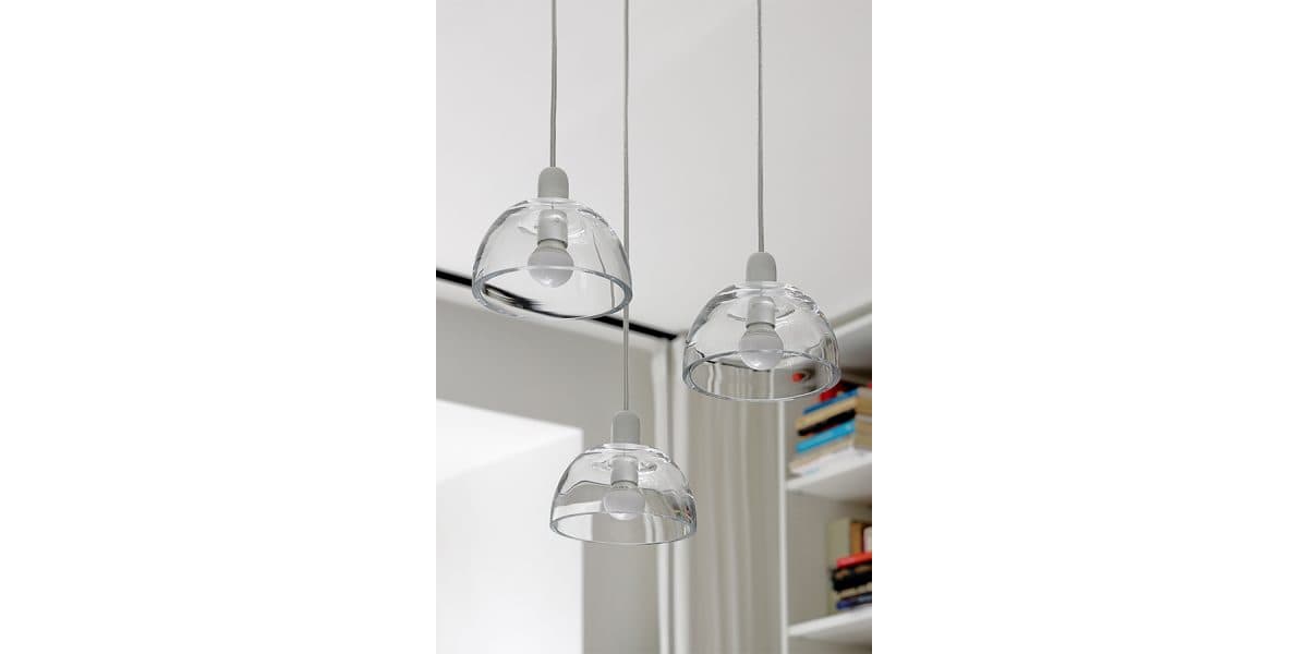 Pendant lamp Avocado Pendant, transparent, silver steel, TAR - 344812