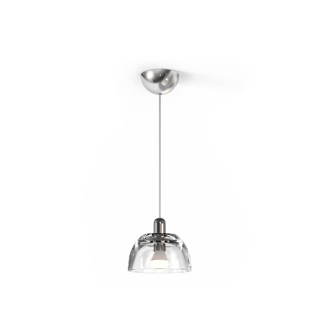 Pendant lamp Avocado Pendant, transparent, silver steel, TAR - DIMENSION
