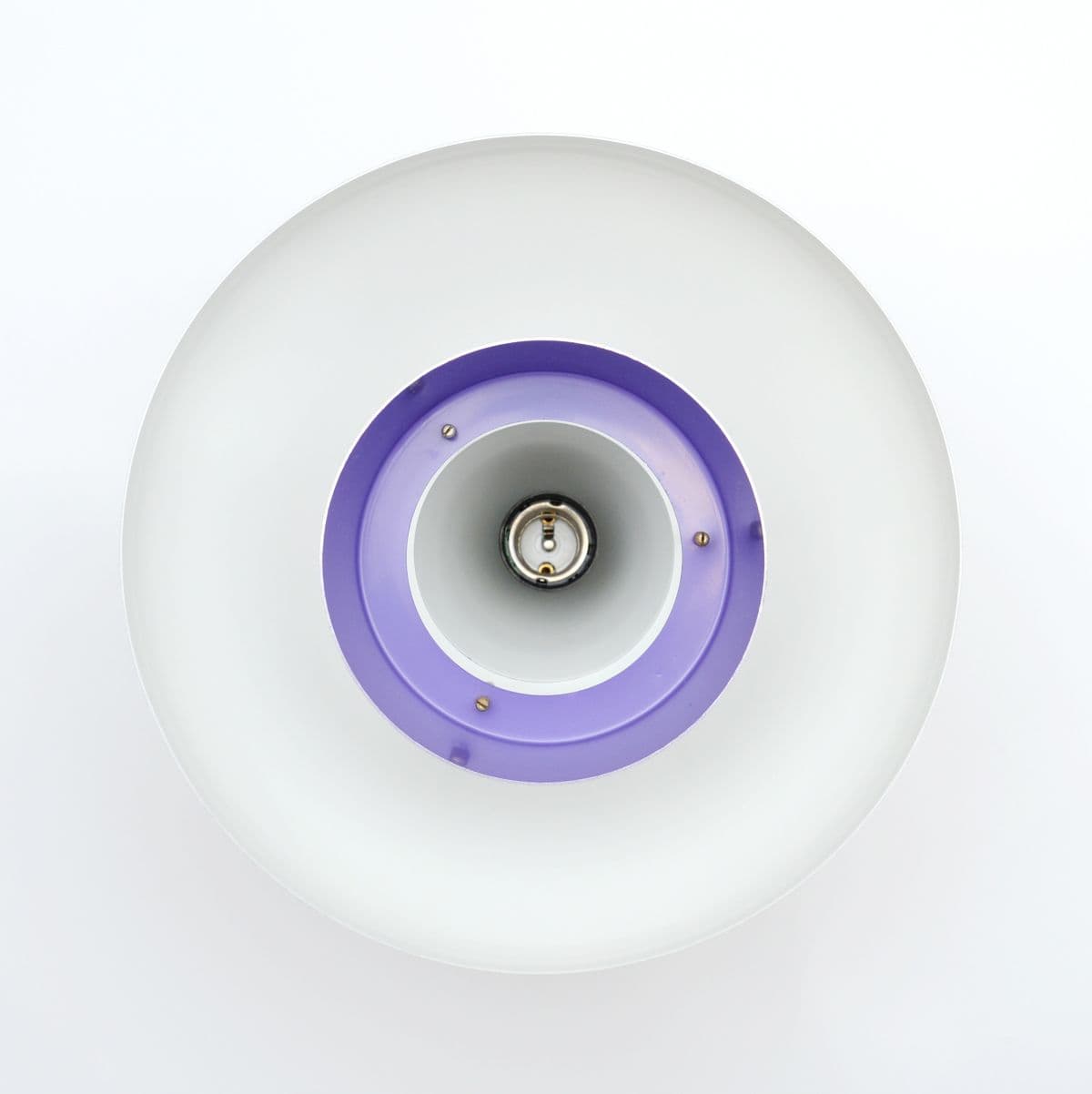 Pendant lamp, silver, aluminum, Denmark, 1970s. - 174