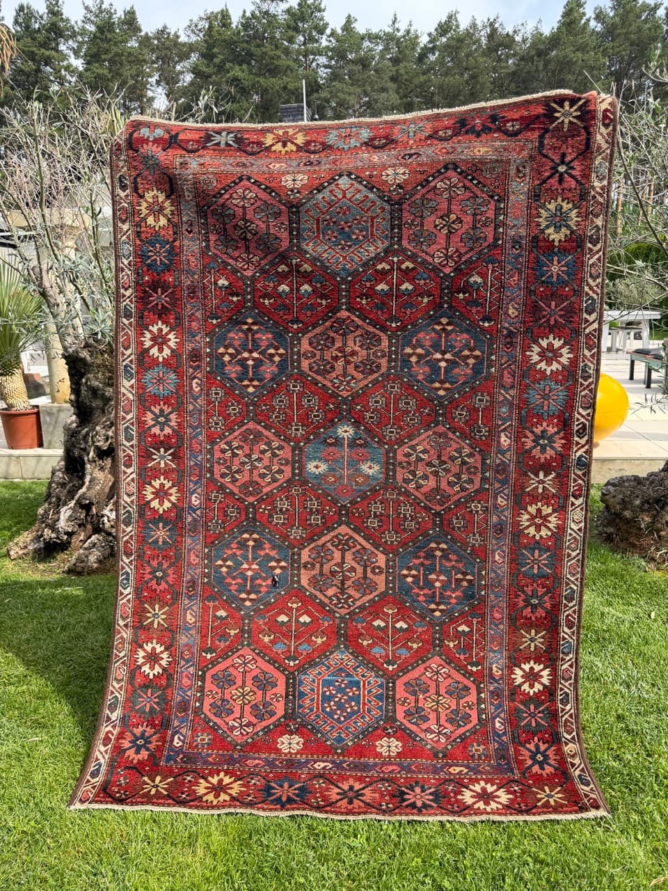 Rug Hamadan 220x135 cm, wool, Iran, 19th c. - 344648