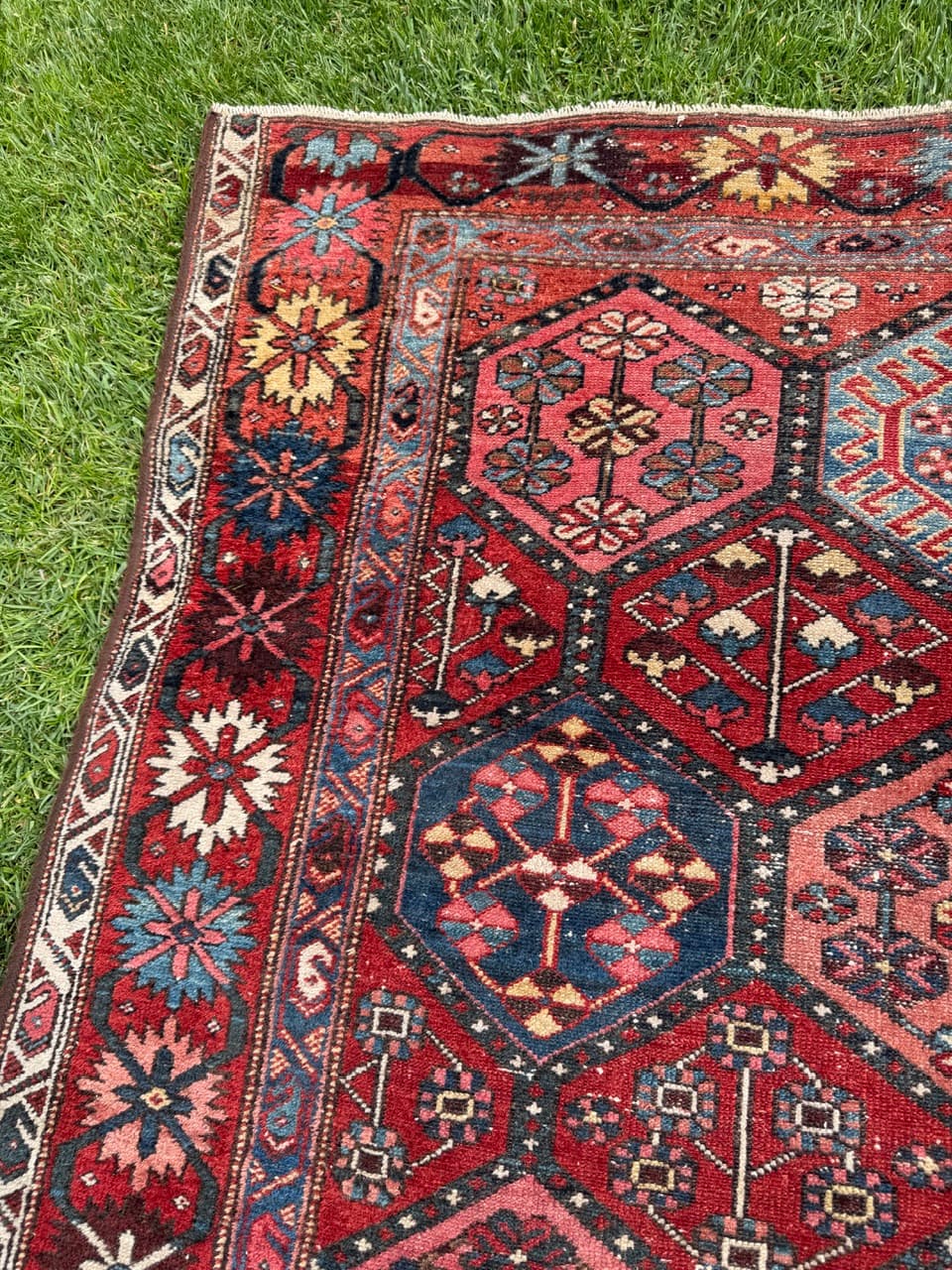 Rug Hamadan 220x135 cm, wool, Iran, 19th c. - 344645