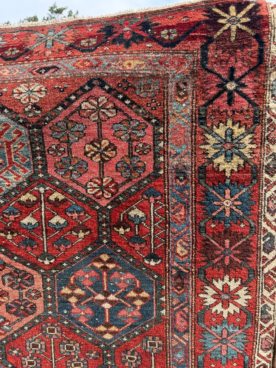 Rug Hamadan 220x135 cm, wool, Iran, 19th c. - 344650