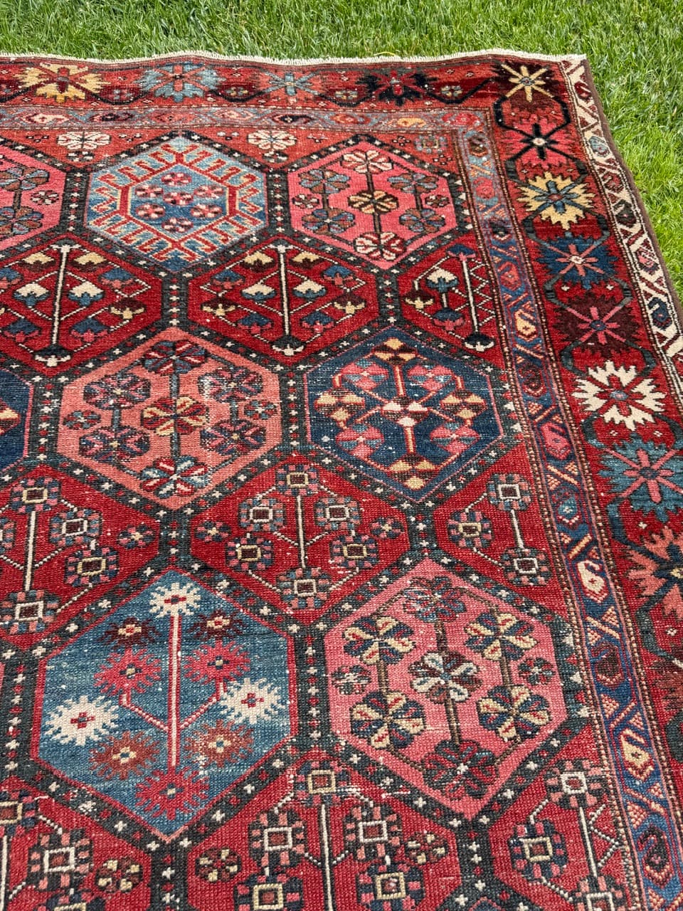 Rug Hamadan 220x135 cm, wool, Iran, 19th c. - 344644
