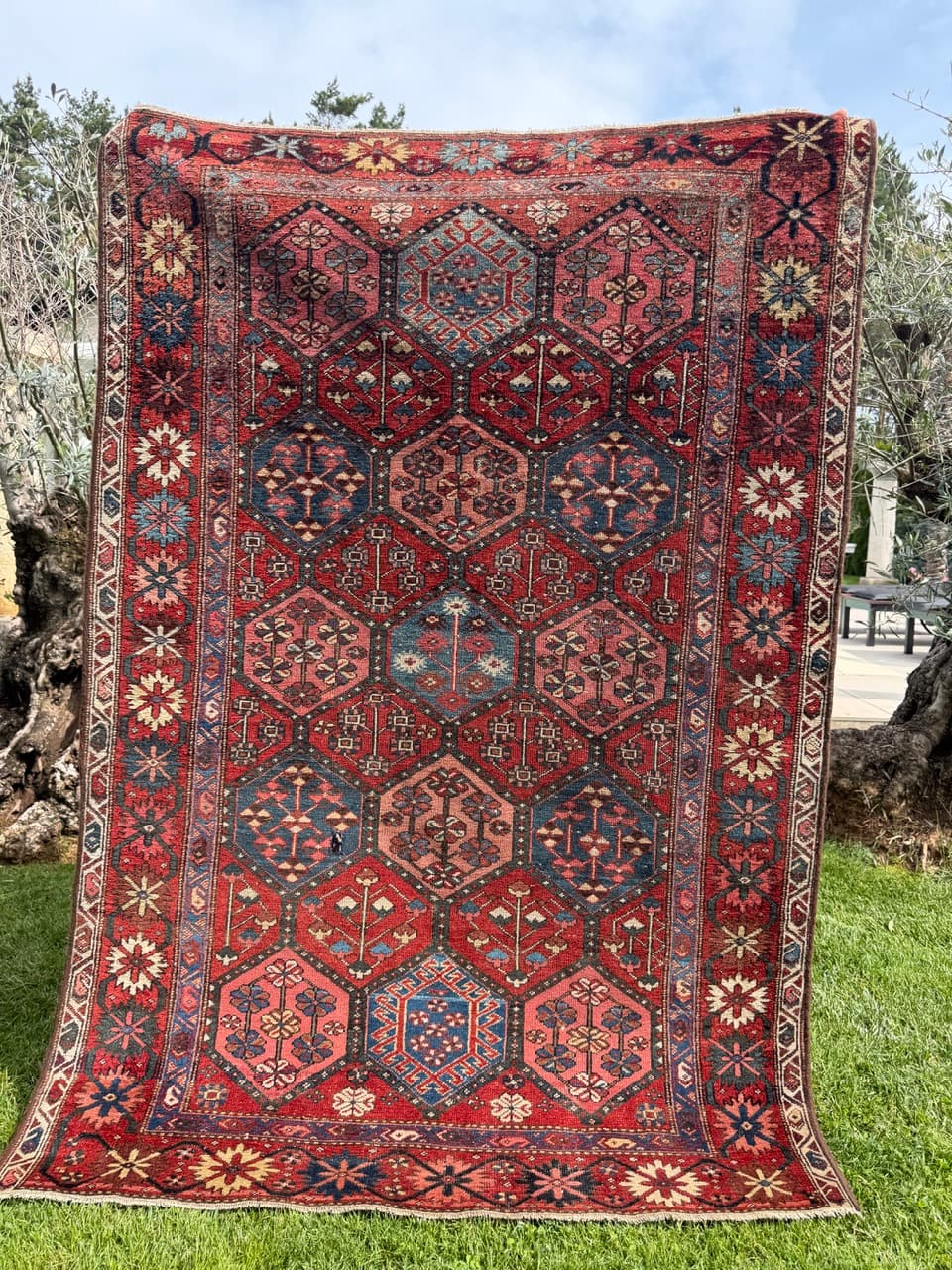 Rug Hamadan 220x135 cm, wool, Iran, 19th c. - 344654