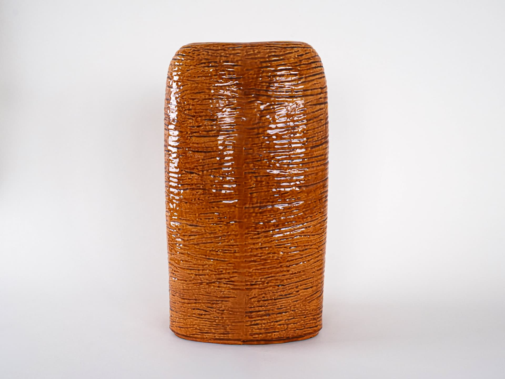Vase West Germany, brown stoneware, Carstens Tönnieshof, Germany, 1970s. - 344659
