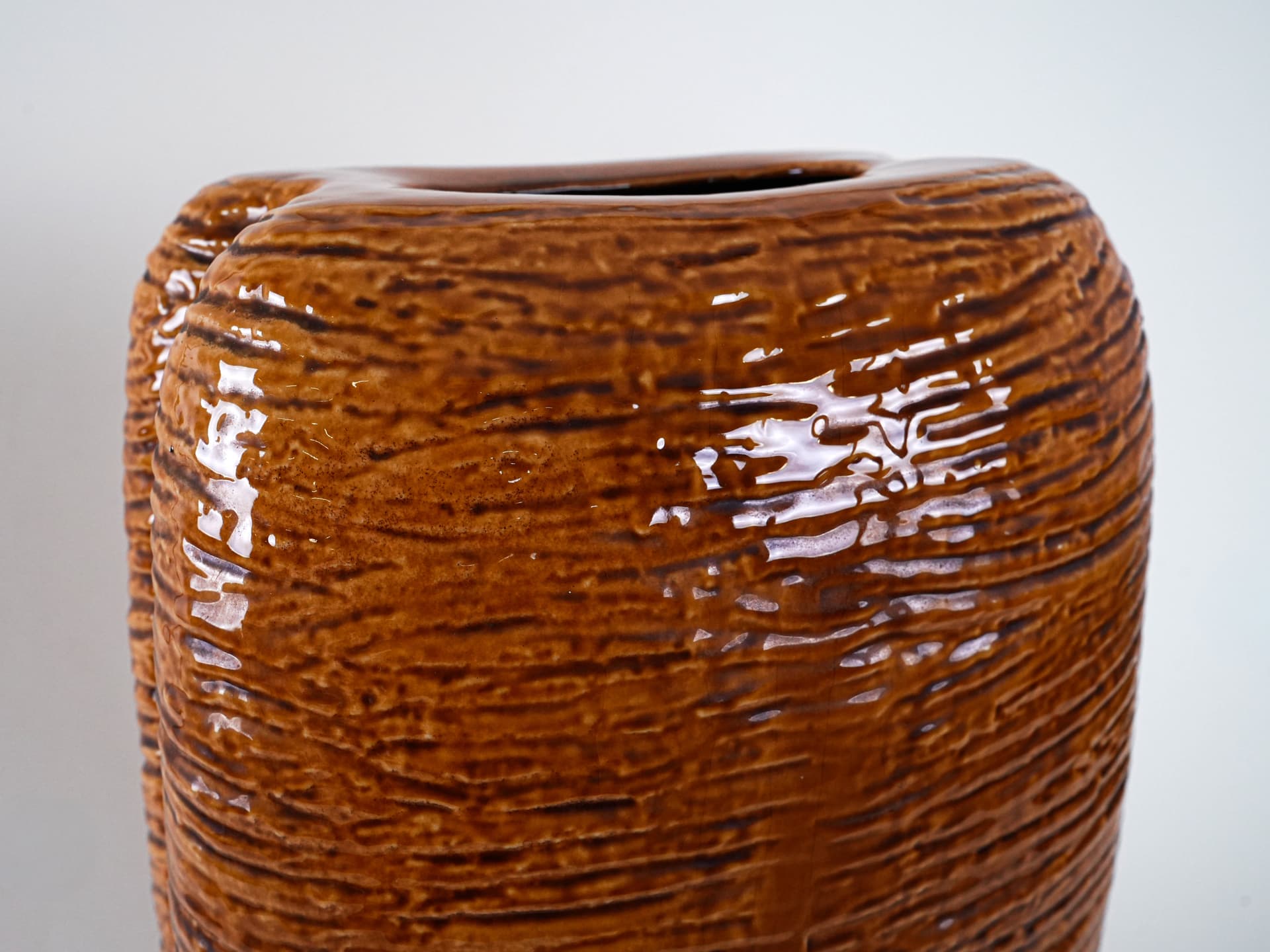 Vase West Germany, brown stoneware, Carstens Tönnieshof, Germany, 1970s. - 344661