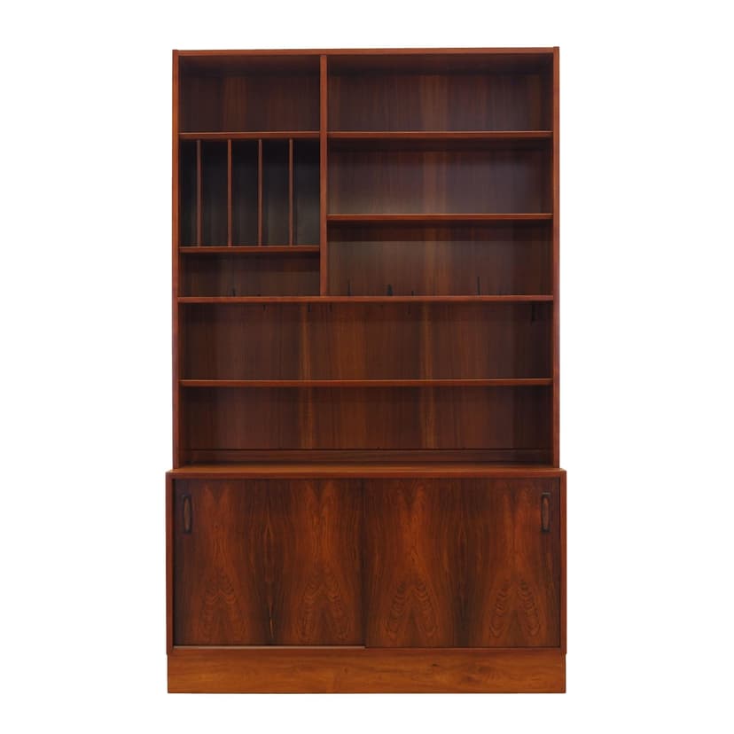 Bookcase, brown rosewood, Hundevad&Co., Denmark, 1970s.