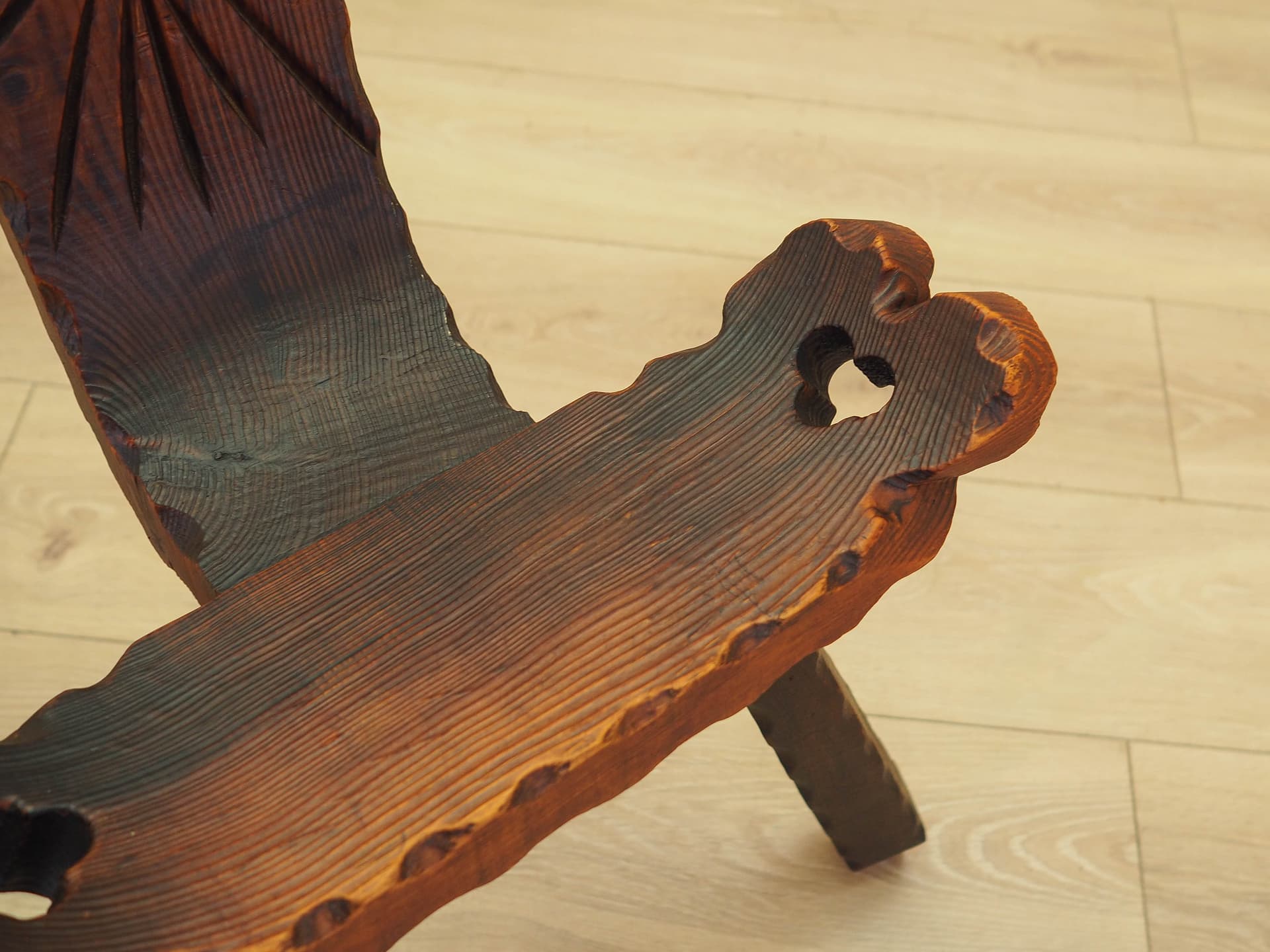 Chair, brown pine, Spain, 1950s - 344693