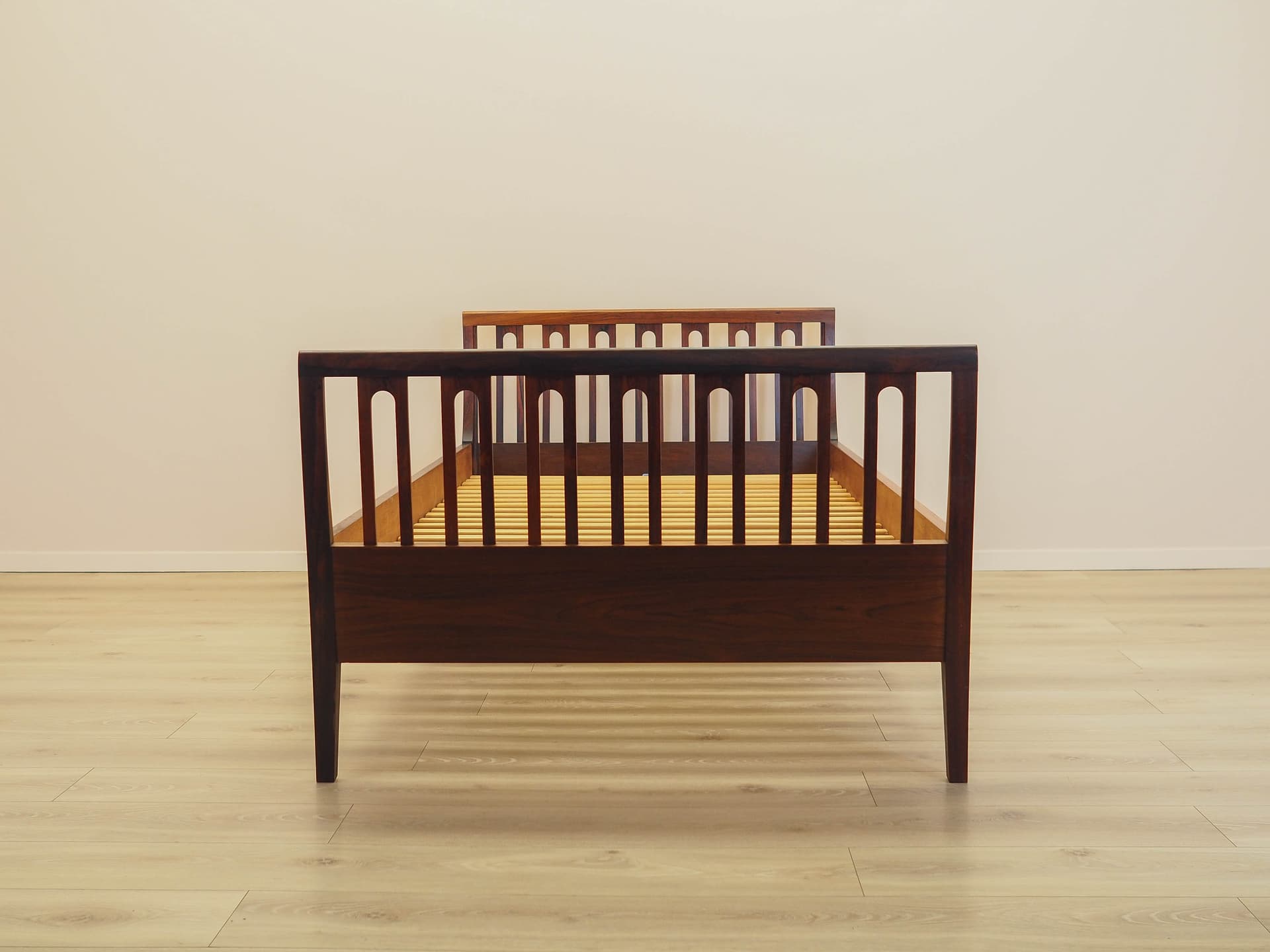 Bed, brown rosewood, Illums Bolighus, Denmark, 1970s. - 344698