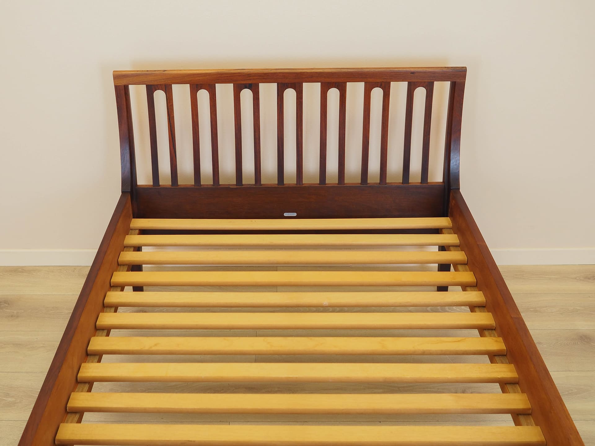 Bed, brown rosewood, Illums Bolighus, Denmark, 1970s. - 344702