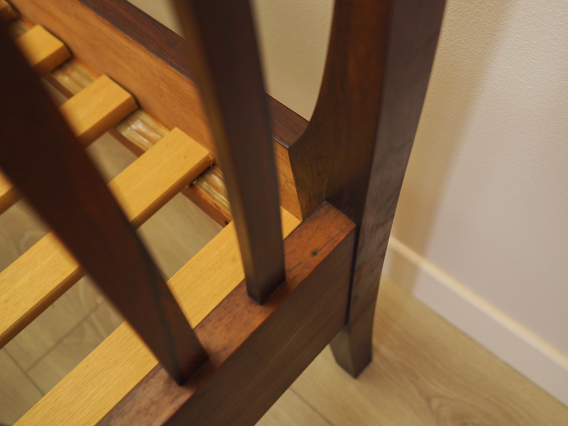 Bed, brown rosewood, Illums Bolighus, Denmark, 1970s. - 344701