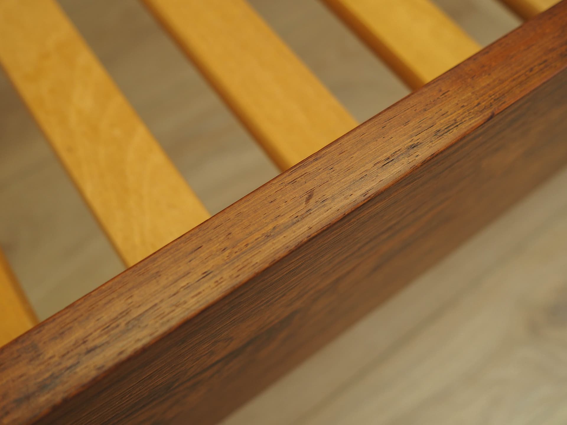 Bed, brown rosewood, Illums Bolighus, Denmark, 1970s. - 344708