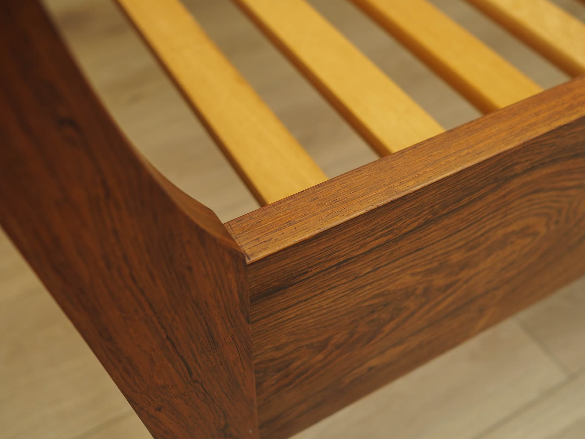 Bed, brown rosewood, Illums Bolighus, Denmark, 1970s. - 344704