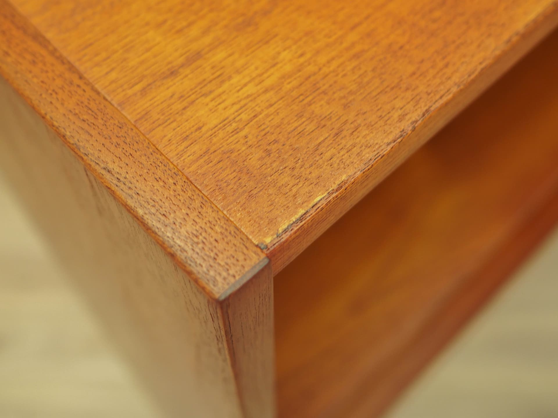 Bookcase, brown teak, black wood, Clausen & Søn, Denmark, 1970s. - 344716