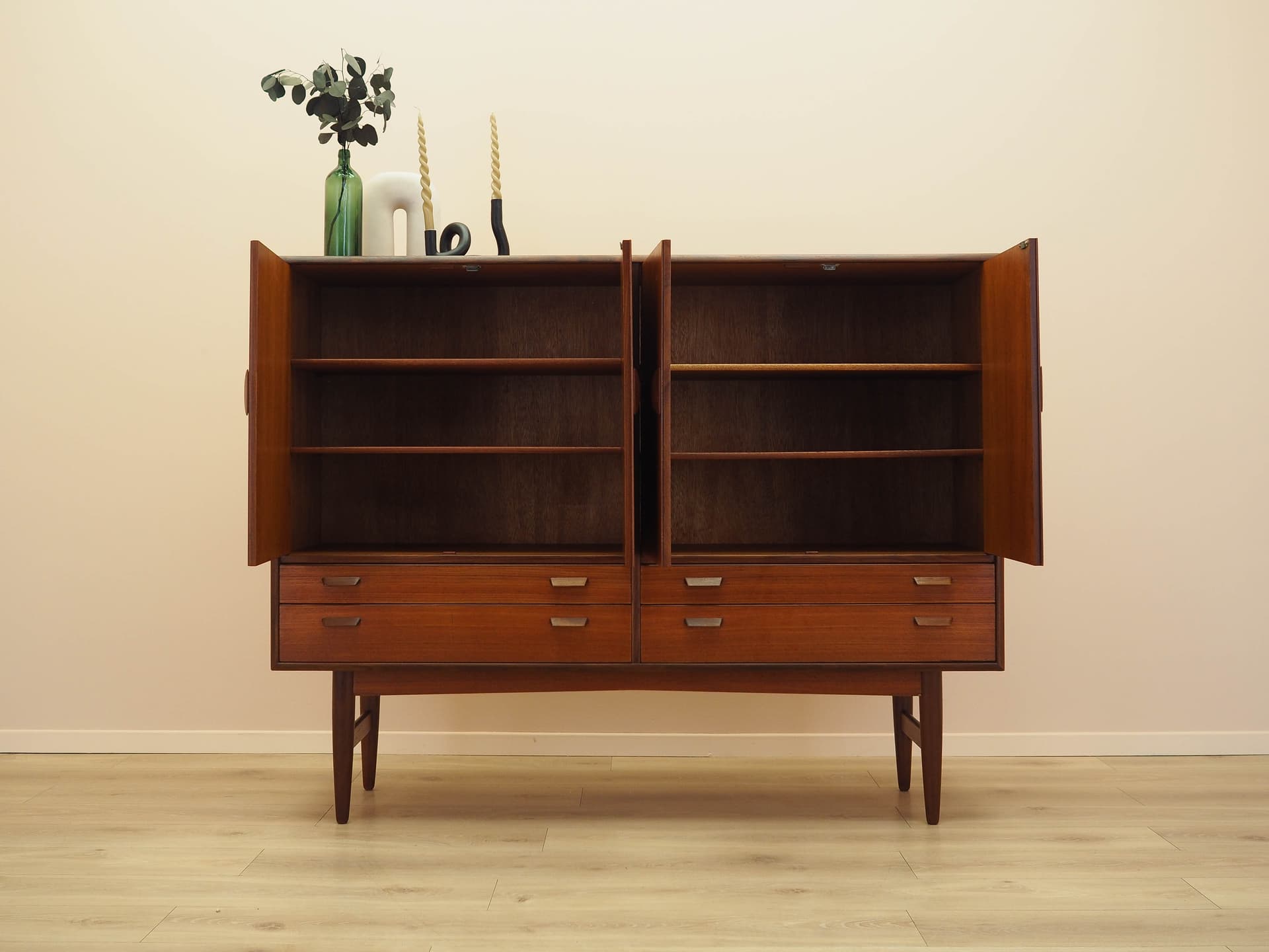 Highboard, teak, Denmark, 1960s. - 344722