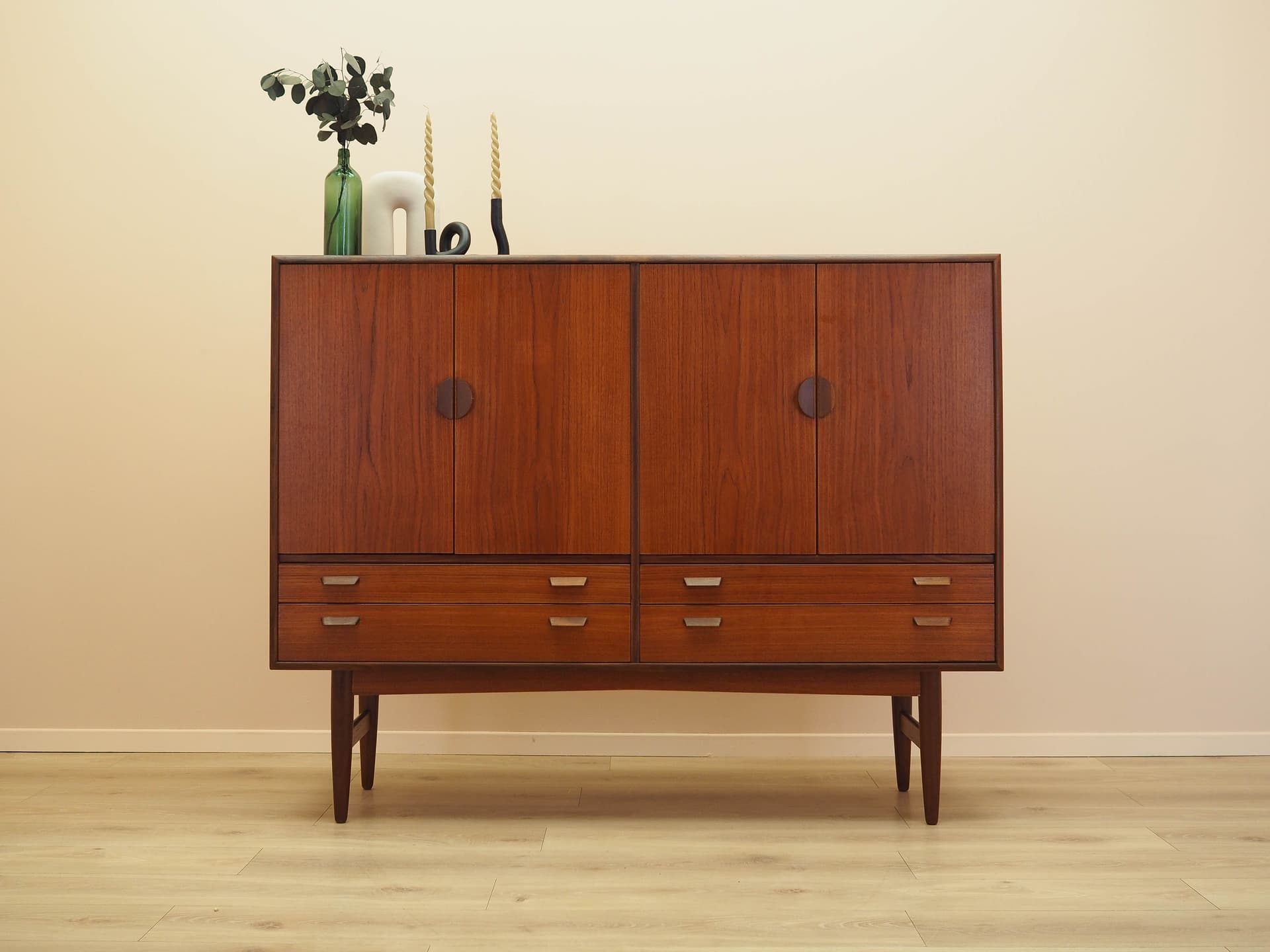 Highboard, teak, Denmark, 1960s. - 344721