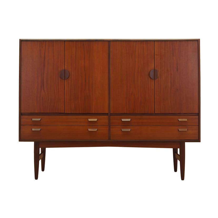 Highboard, teak, Denmark, 1960s.