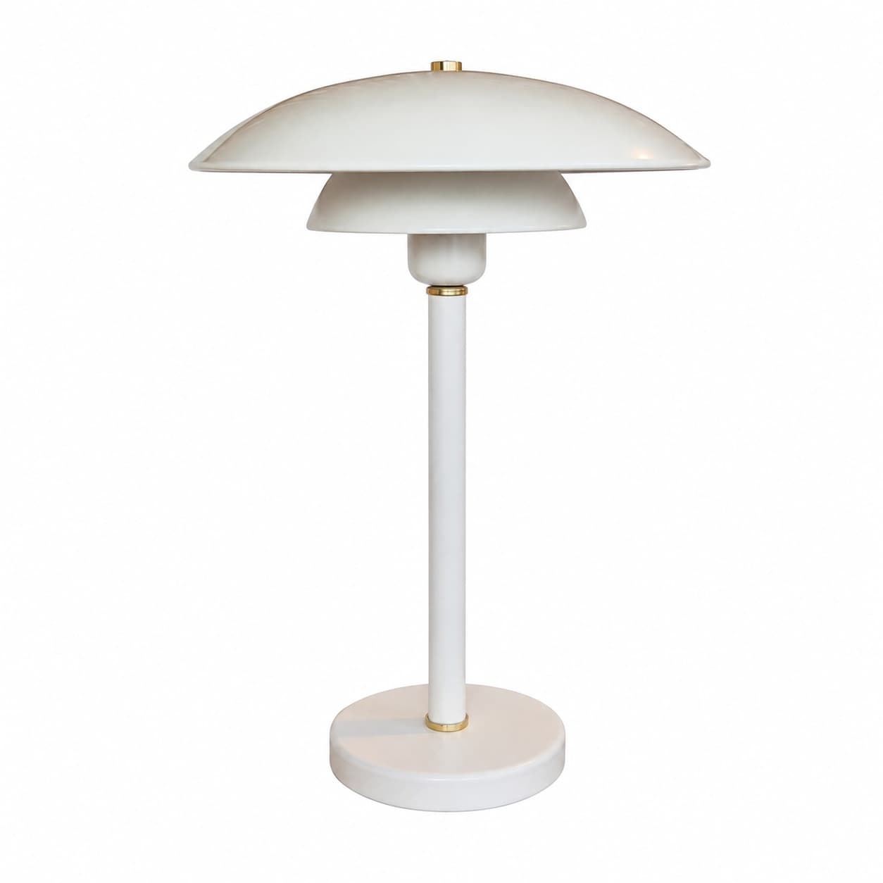 Desk lamp Belid B911, white metal, gold brass, Belid, Sweden, 1980s. - 344925
