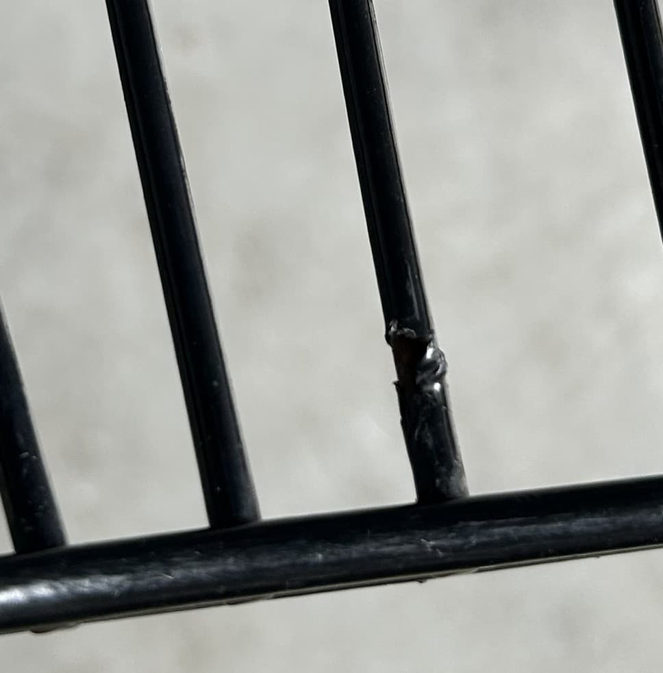 Para krzeseł Wire DKR-2, stal czarna, stal chromowana, proj. C. & R. Eames, Herman Miller, USA, lata 60. - 344959