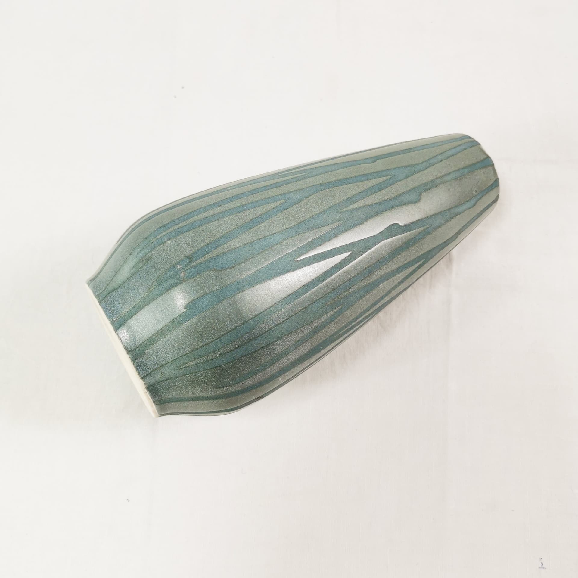 Vase Mid Century, green ceramic, Germany, 1960s. - 345115