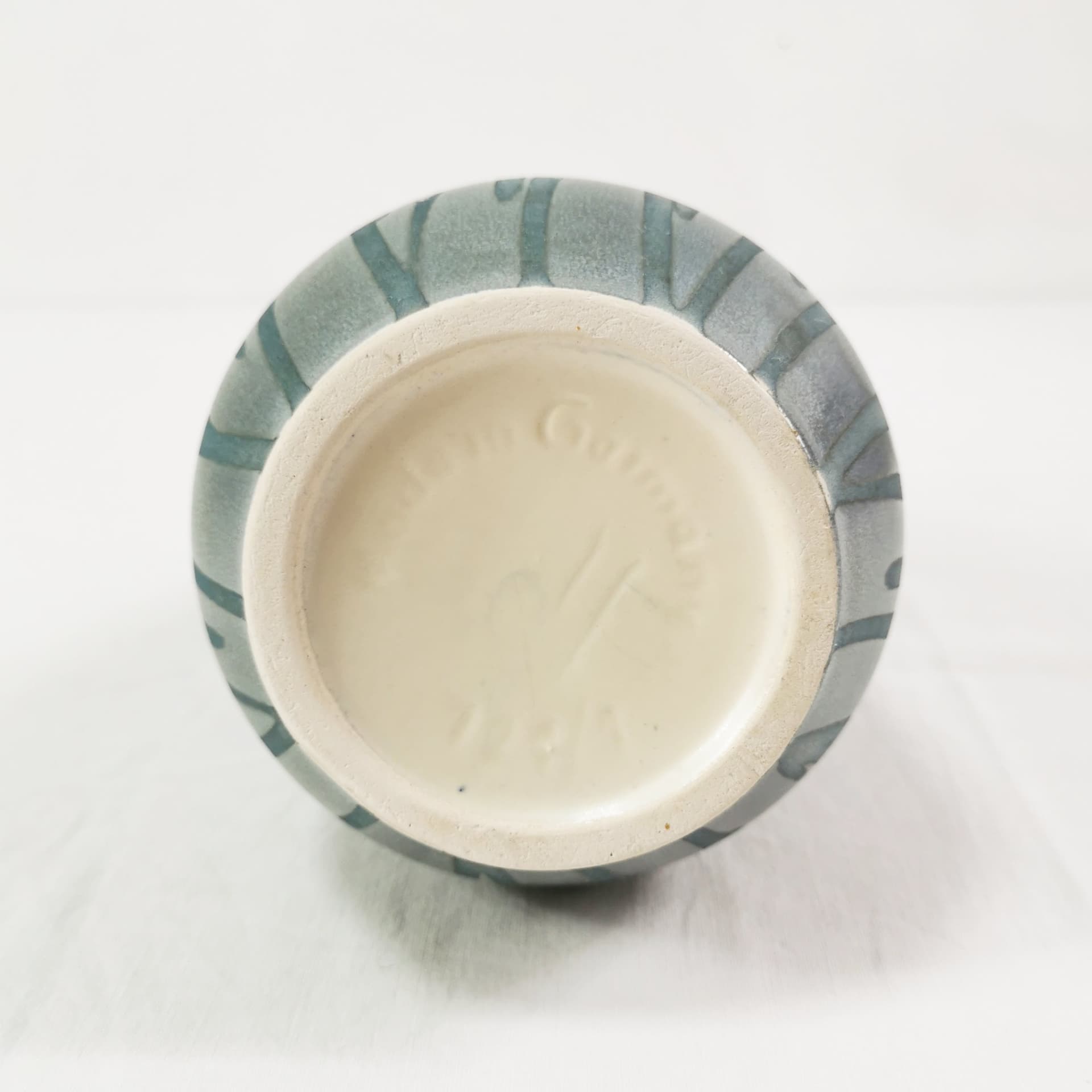 Vase Mid Century, green ceramic, Germany, 1960s. - 345113