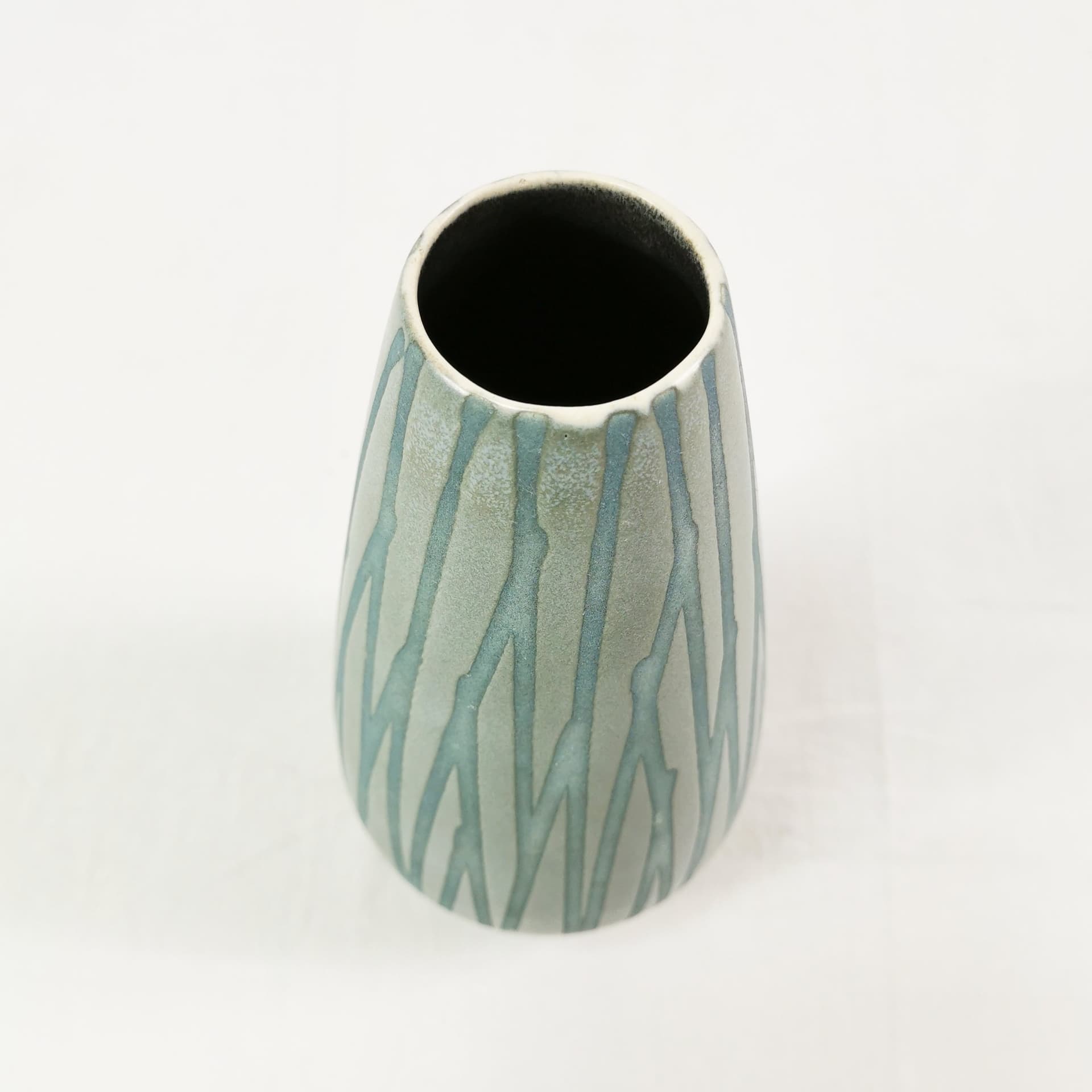 Vase Mid Century, green ceramic, Germany, 1960s. - 345112