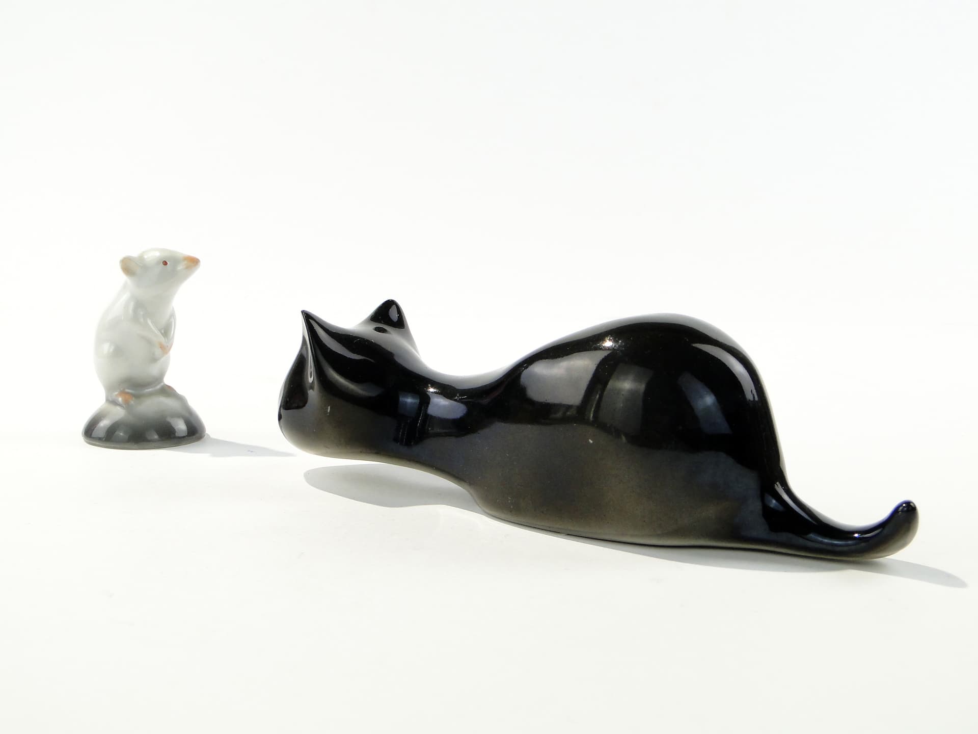 Mouse figurine, white porcelain, 1920s - 345160