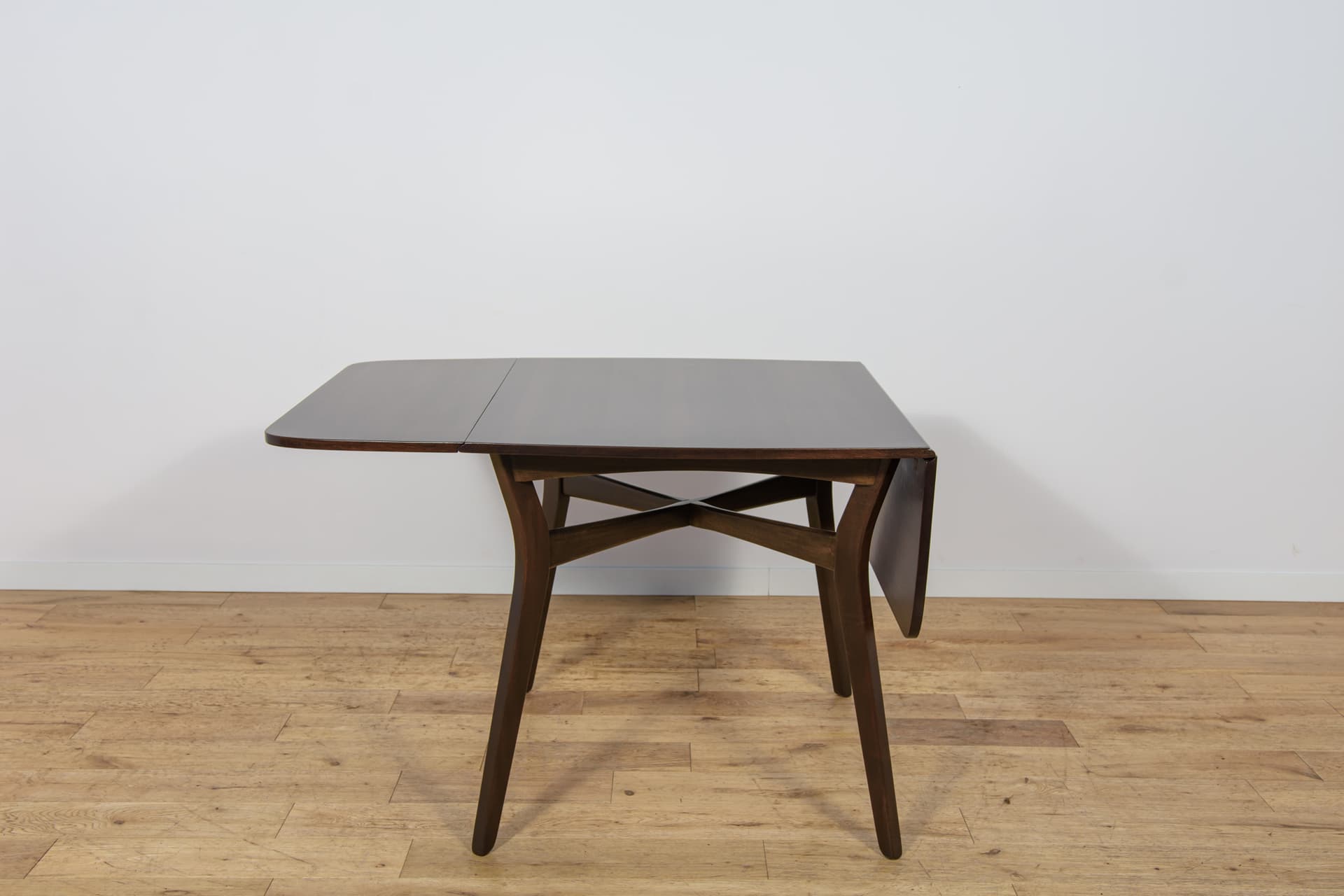 Extendable Table Butterfly, brown teak, brown beech, G-Plan, United Kingdom, 1950s - 345236