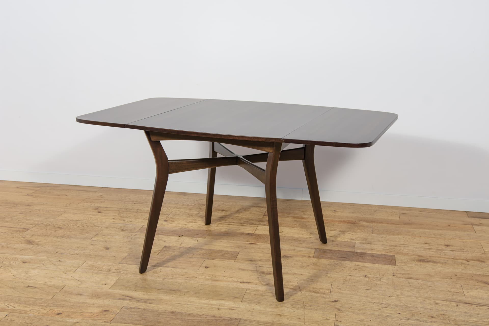 Extendable Table Butterfly, brown teak, brown beech, G-Plan, United Kingdom, 1950s - 345238