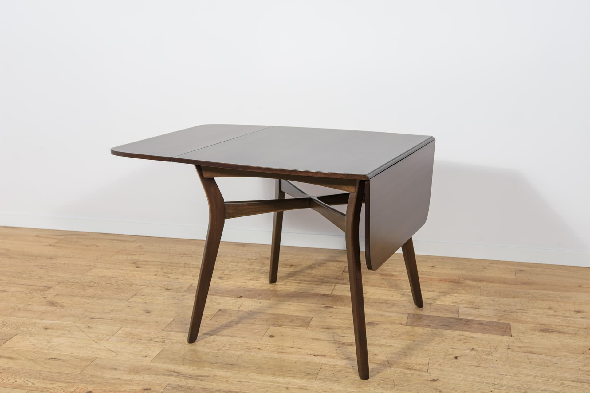 Extendable Table Butterfly, brown teak, brown beech, G-Plan, United Kingdom, 1950s - 345237